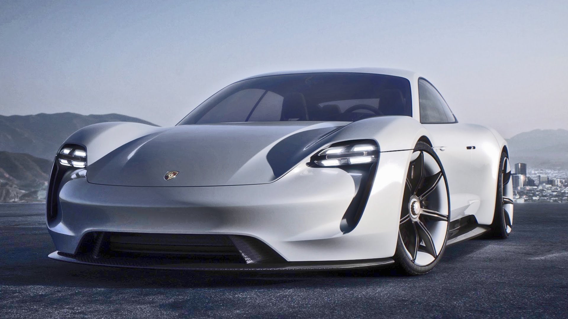 porshes, blanco, concepto, 1080P, HD Wallpaper
