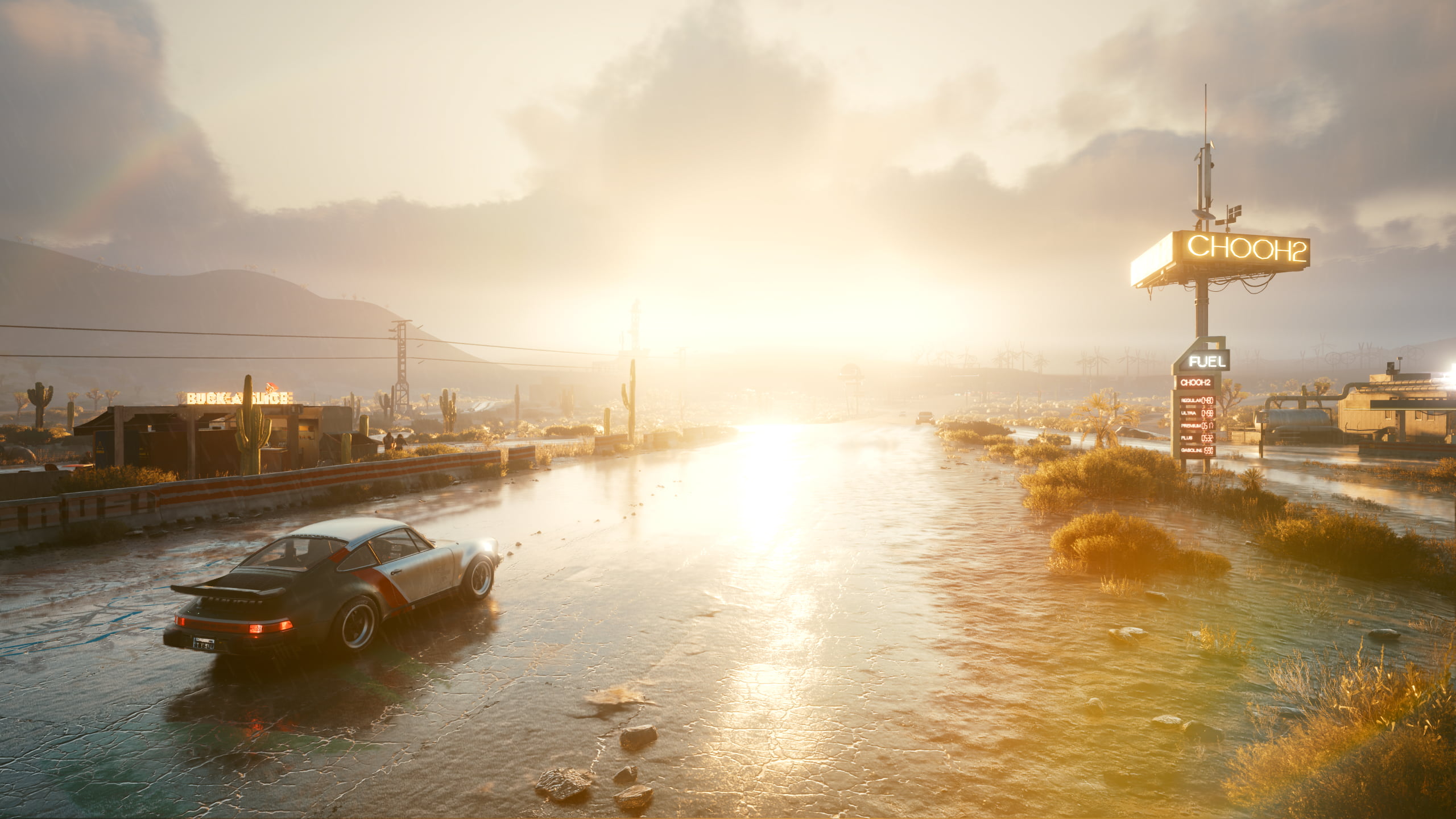 Cyberpunk 2077, 2K, Porshe 911, cyberpunk, HD Wallpaper
