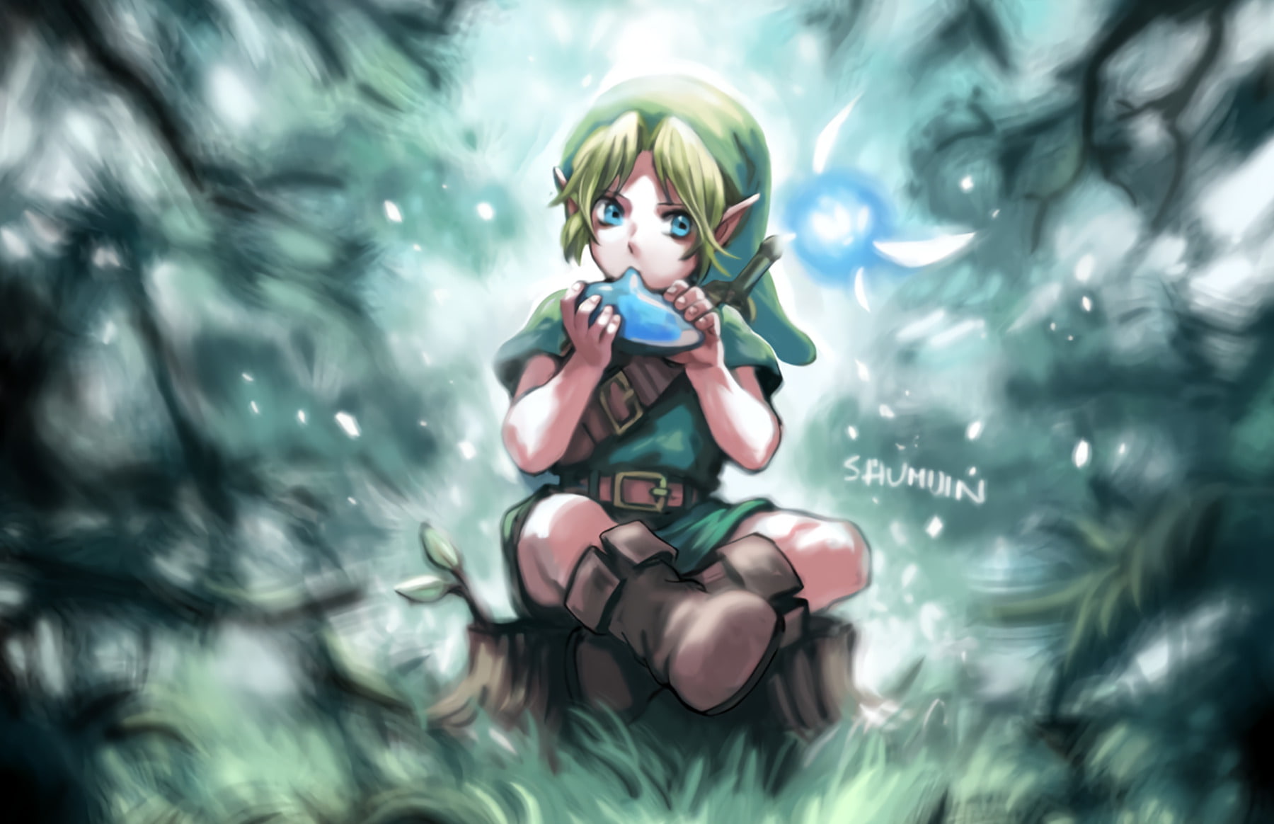 The Legend Of Zelda: Ocarina Of Time, Link, Navi (The Legend Of Zelda), 720P, Zelda, HD Wallpaper