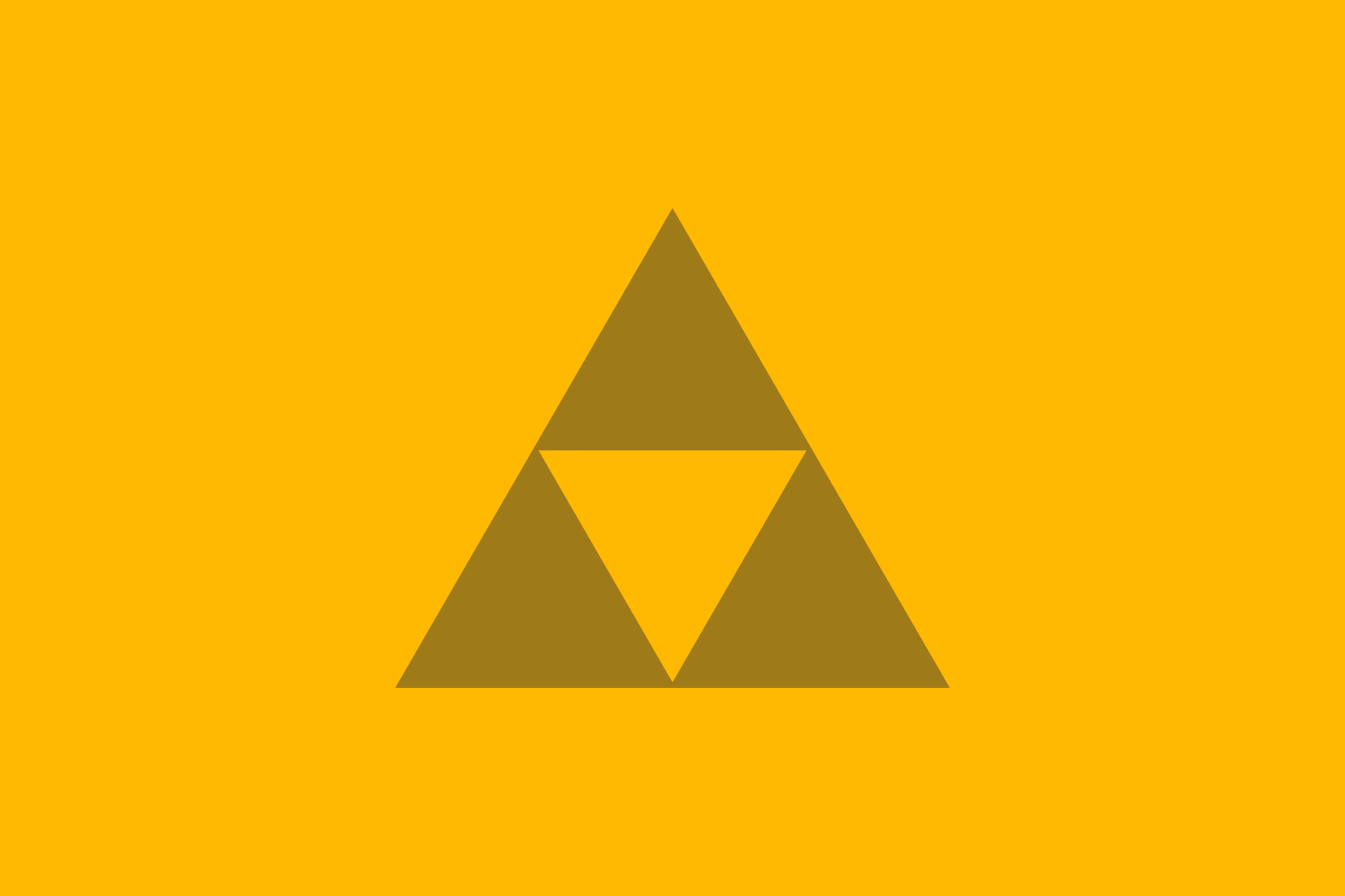 digital art, 2K, minimalism, The Legend of Zelda, Nintendo, Triforce, HD Wallpaper