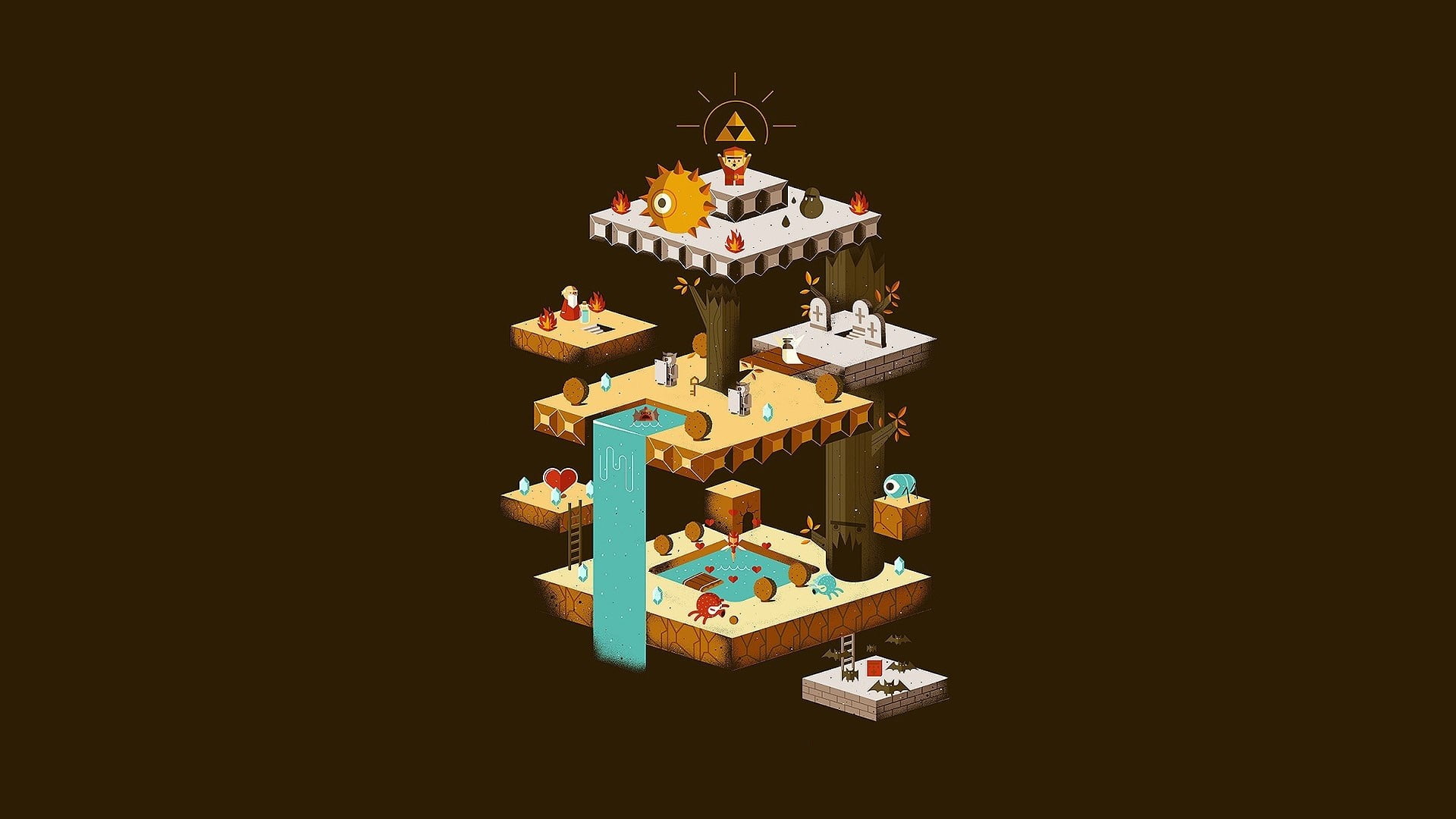 holiday, game, copy space, no people, still life, indoors, The Legend of Zelda, creativity, representation, studio shot, decoration, celebration, HD Wallpaper