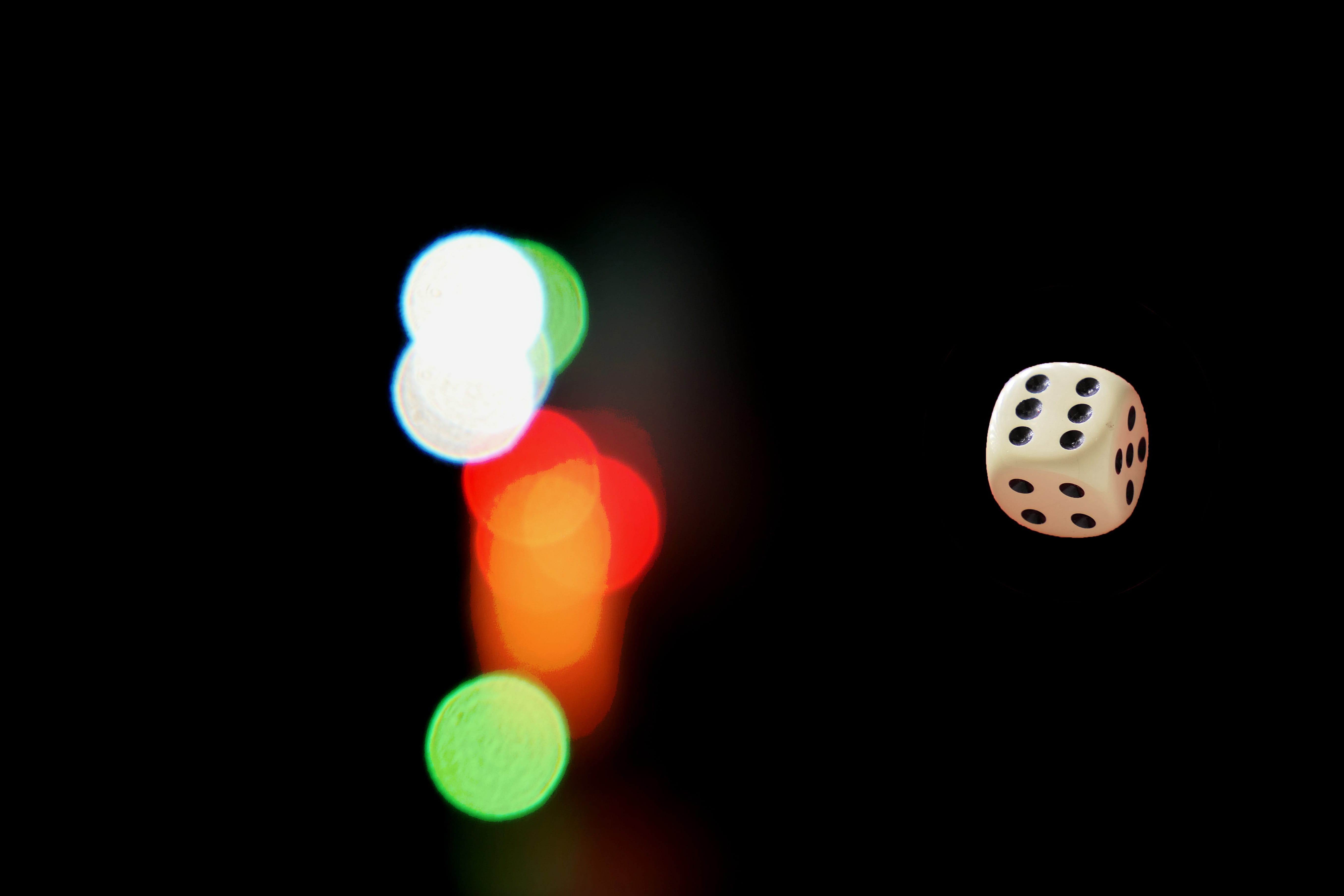 cube, craps, motion, instantaneous speed, red, arts culture and entertainment, play, no people, indoors, light, defocused, spotted, gambling, close-up, HD Wallpaper