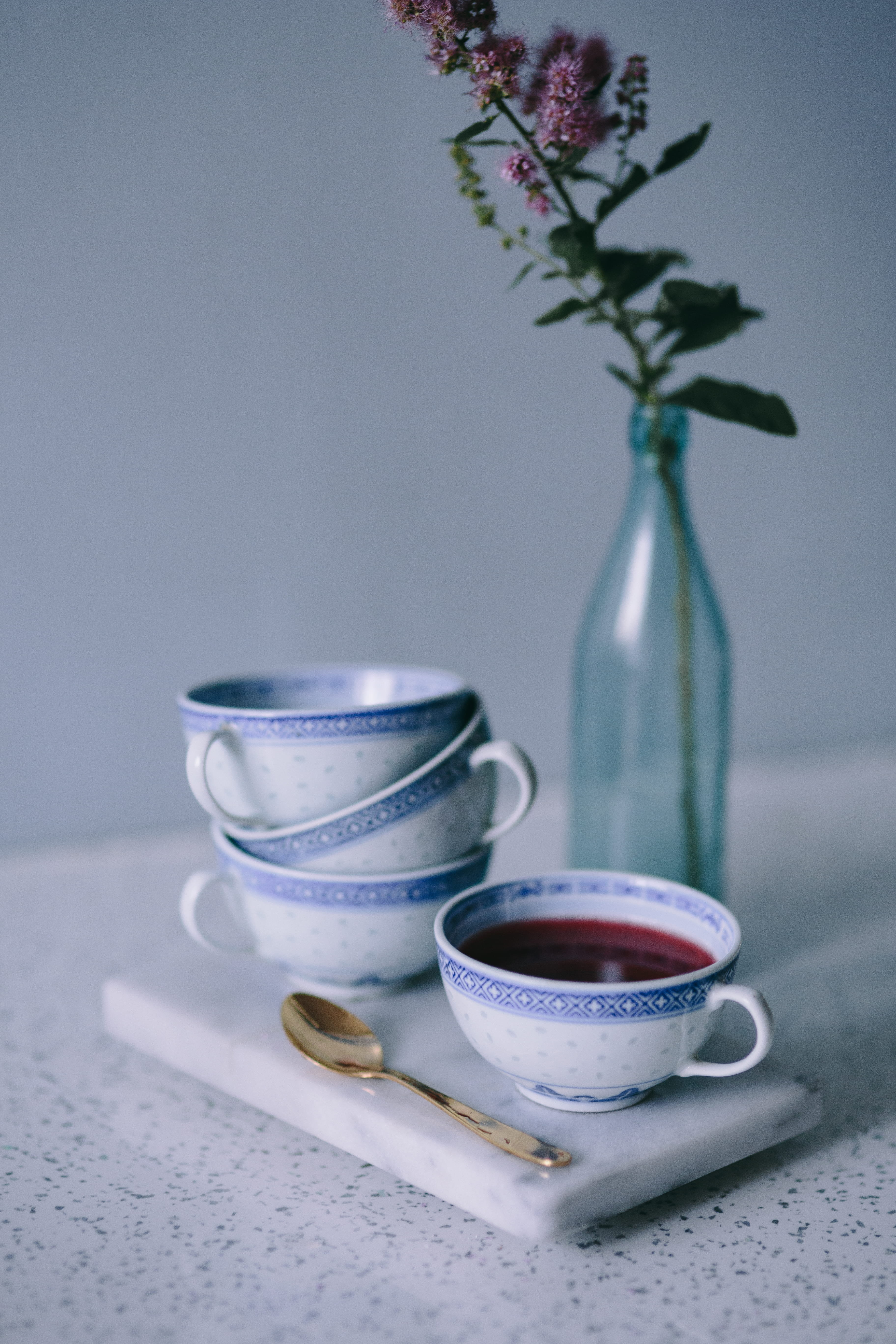 food and drink, cream, mug, cake, sweet, vase, refreshment, coffee - drink, tea, crockery, plant, saucer, Cream Puffs, tea cup, indoors, cup, decoration, Phone HD Wallpaper