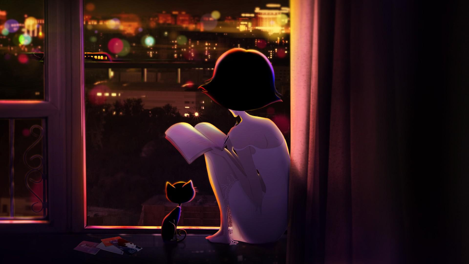 lonely, lady, puffs, 1080P, HD Wallpaper