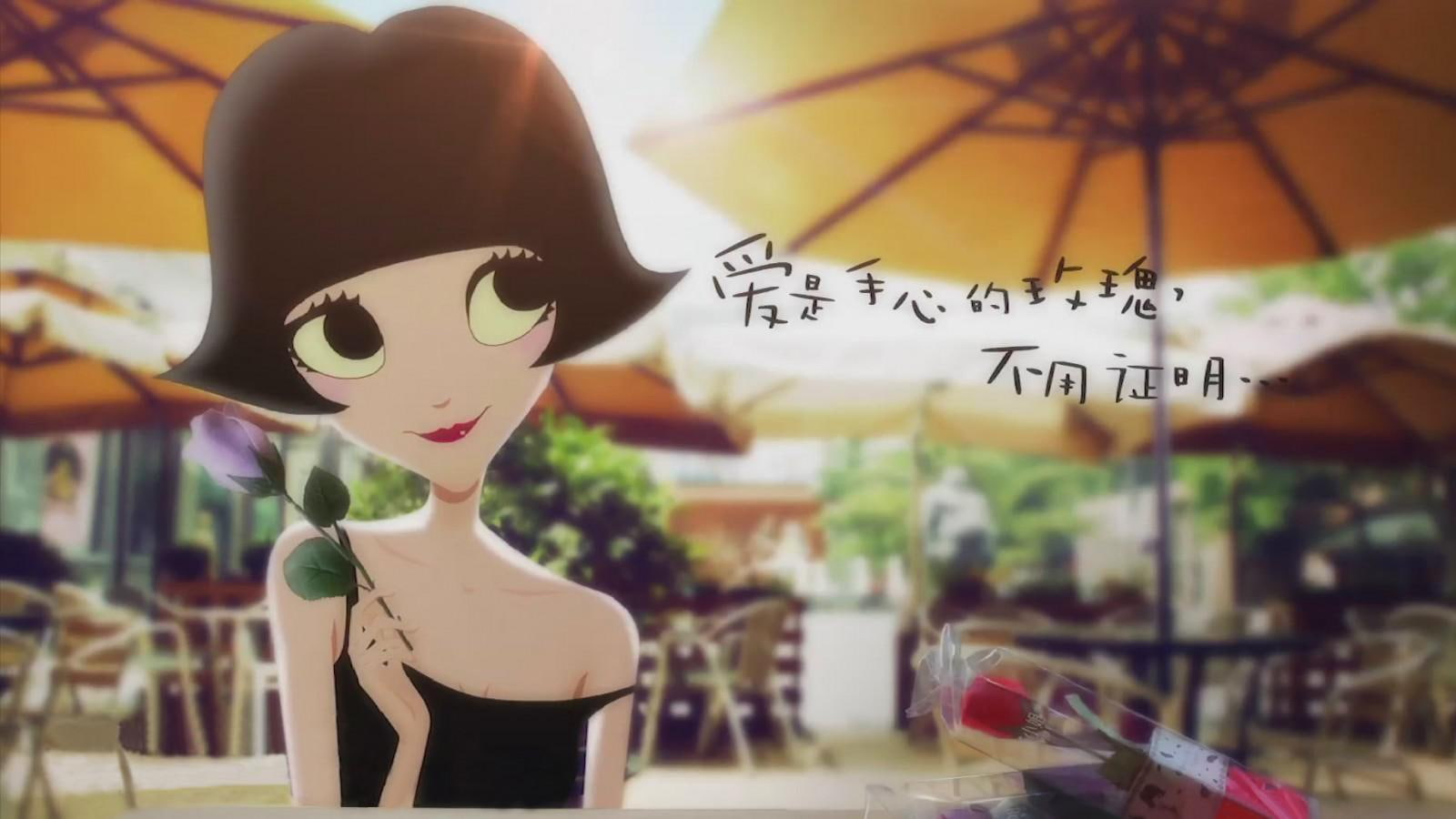 necessary, rose, black, woman, prove, love, miss, 720P, anime, palms, puffs, haired, love is not necessary to prove miss rose palms puffs, HD Wallpaper