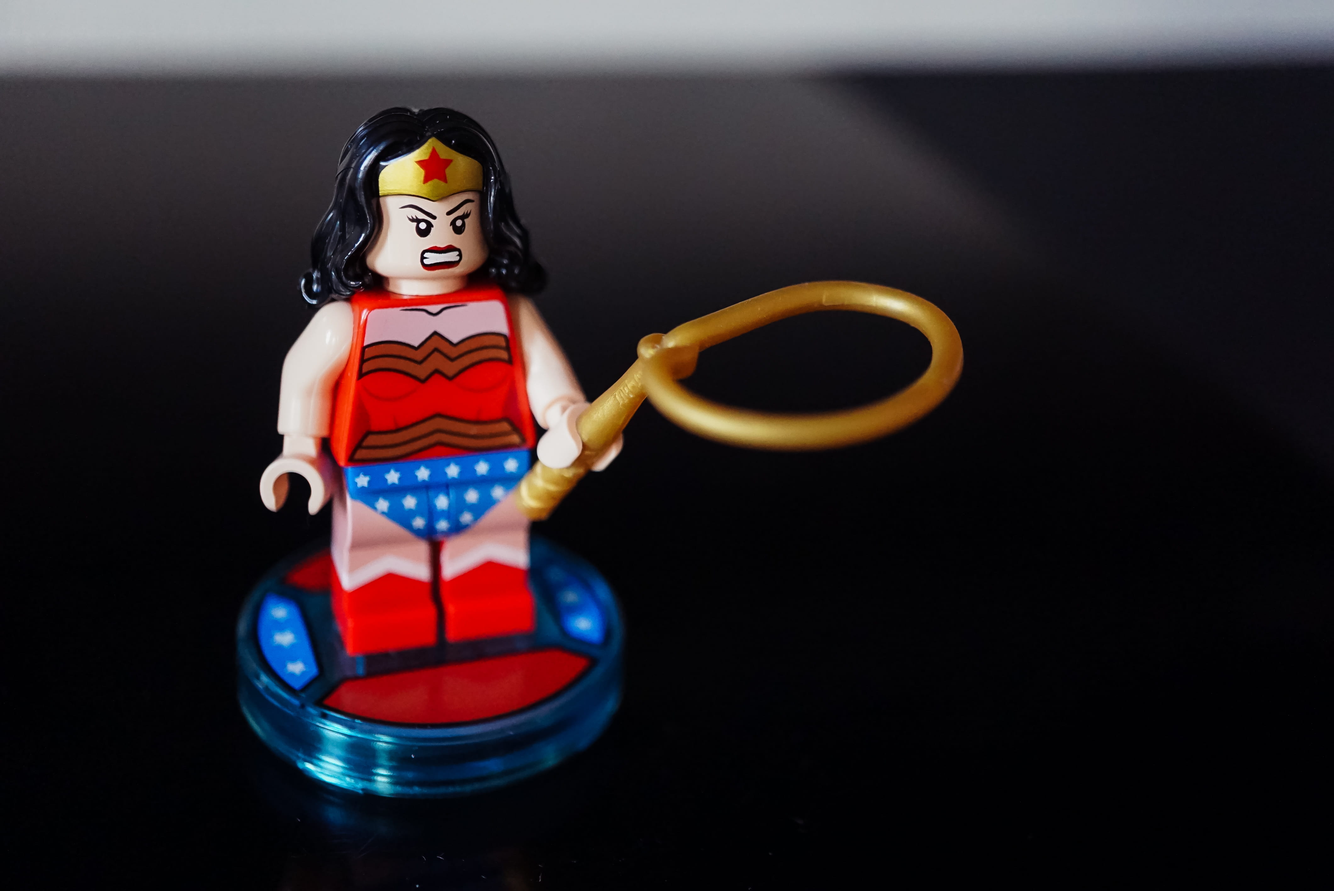 plastic, art and craft, childhood, figurine, figure, human representation, offspring, lego, cute, superwoman, black background, doll, studio shot, luck, HD Wallpaper
