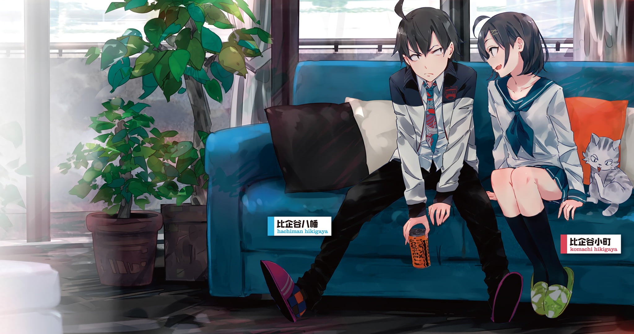 Komachi Hikigaya, My Teen Romantic Comedy SNAFU, 1080P, Anime, Hikigaya Hachiman, HD Wallpaper