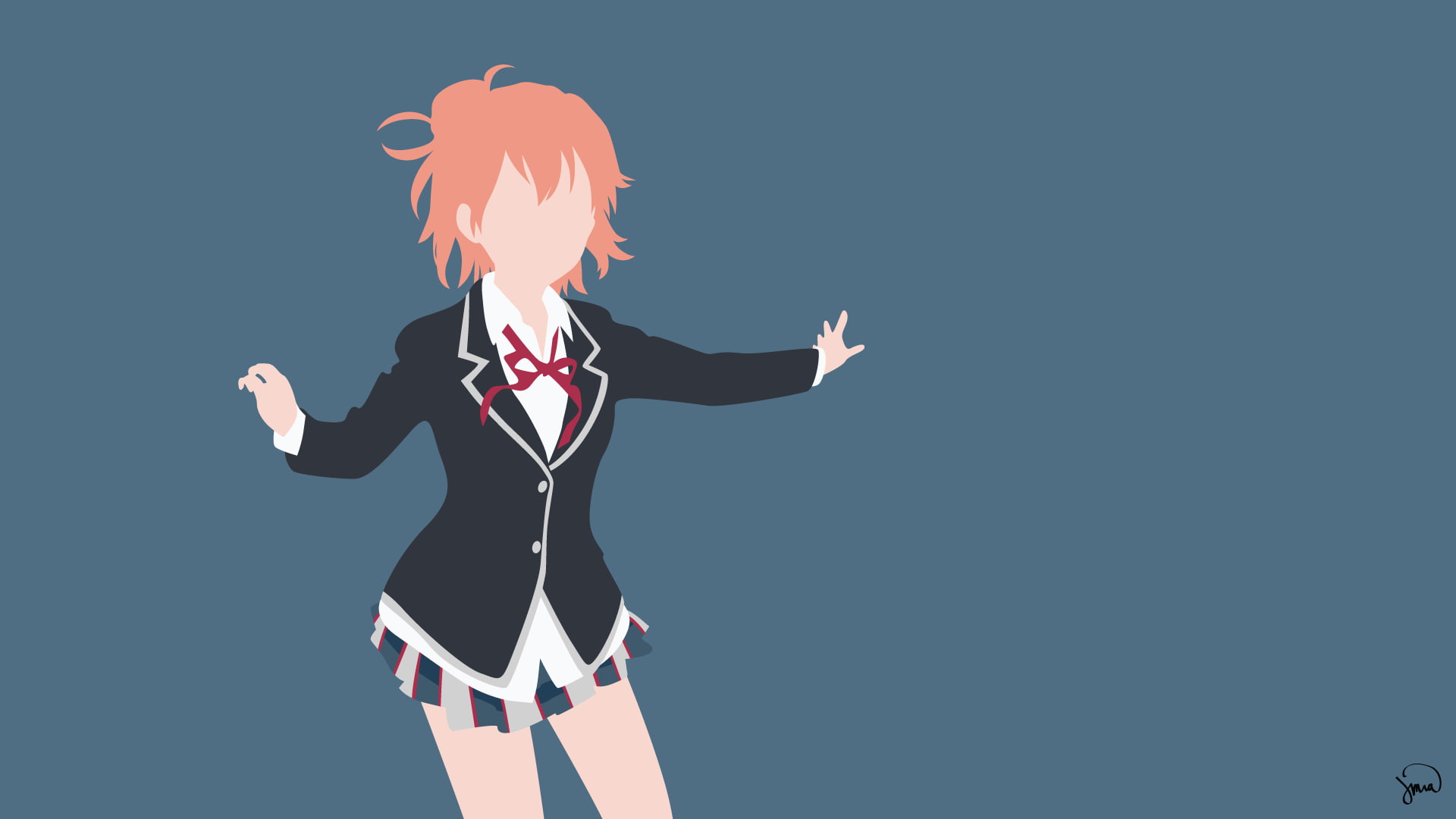 females, young women, Yahari Ore no Seishun Love Comedy wa Machigatteiru, business, positive emotion, lifestyles, sunlight, copy space, sky, anime girls, HD Wallpaper