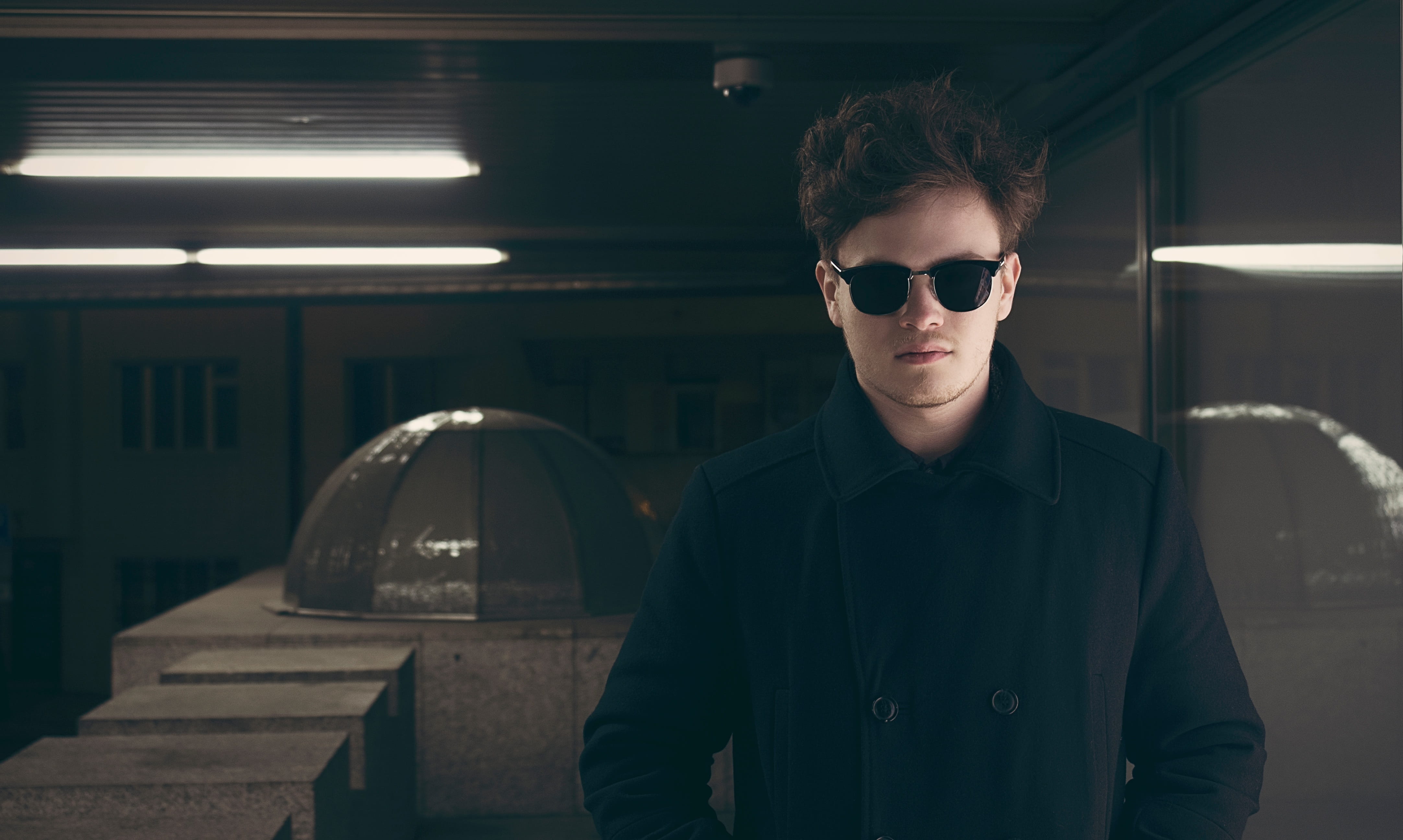 male Beauty, looking, peacoat, man, sunglasses, lifestyles, serious, illuminated, caucasian Ethnicity, one Man Only, glasses, fashion, one Person, indoors, HD Wallpaper