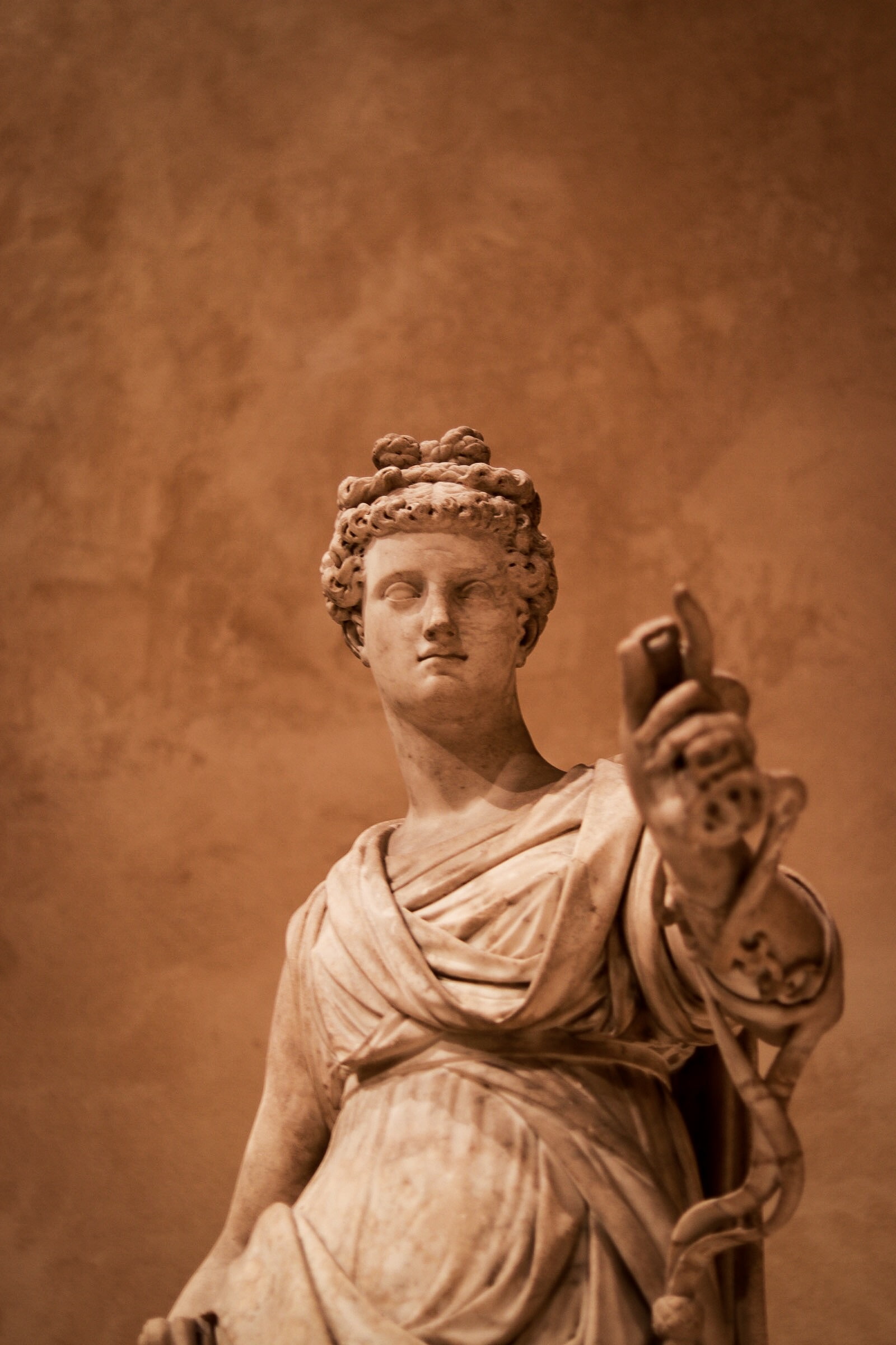 Greek mythology, bokeh, New York City, 1080P, museum, sculpture, portrait, Phone HD Wallpaper
