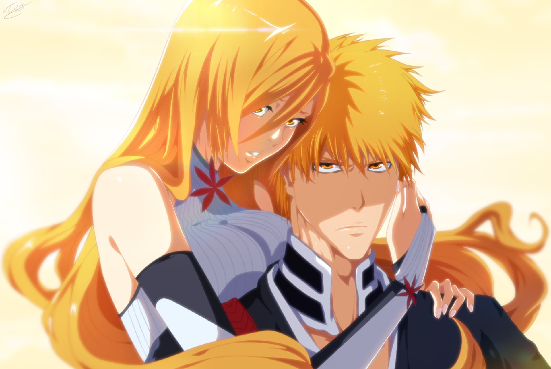 Bleach, Orihime Inoue, Ichigo Kurosaki, 1080P, HD Wallpaper