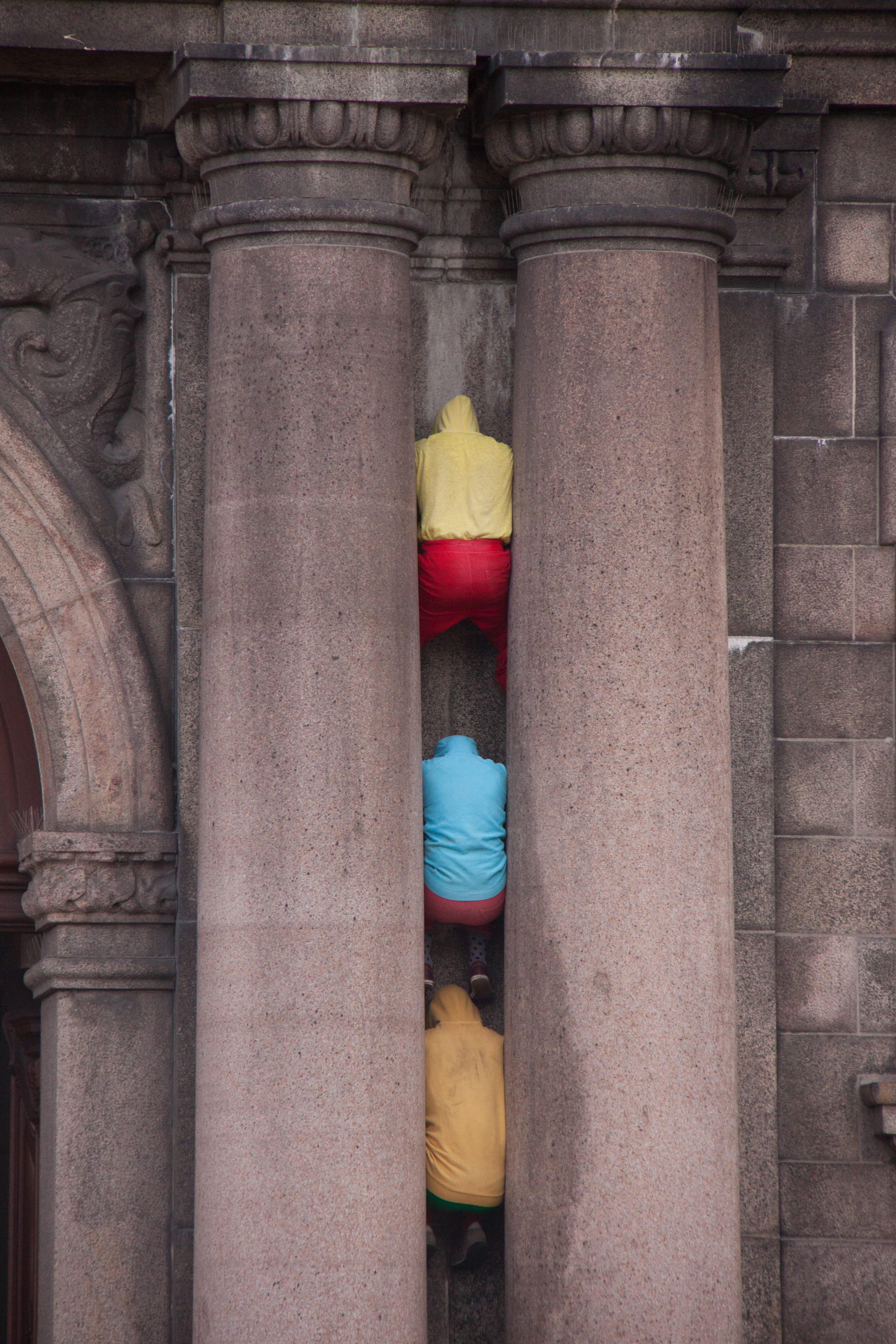 the past, architecture, nordic, red, yellow, low angle view, copenhagen, built structure, day, castle, side by side, denmark, architectural column, capital, Phone HD Wallpaper