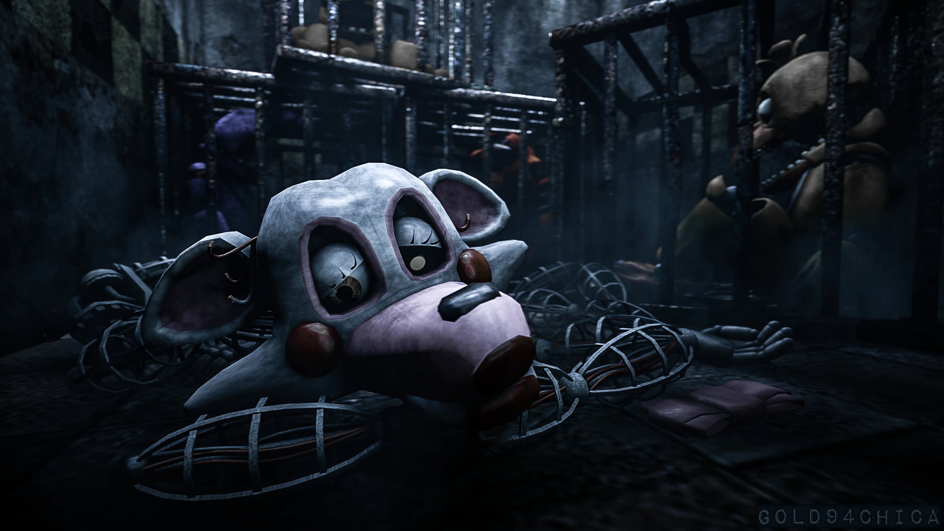 Five Nights At Freddys 2, Five Nights at Freddys, Mangle (Five NIghts at Freddys), 1080P, Chica (Five NIghts at Freddys), HD Wallpaper
