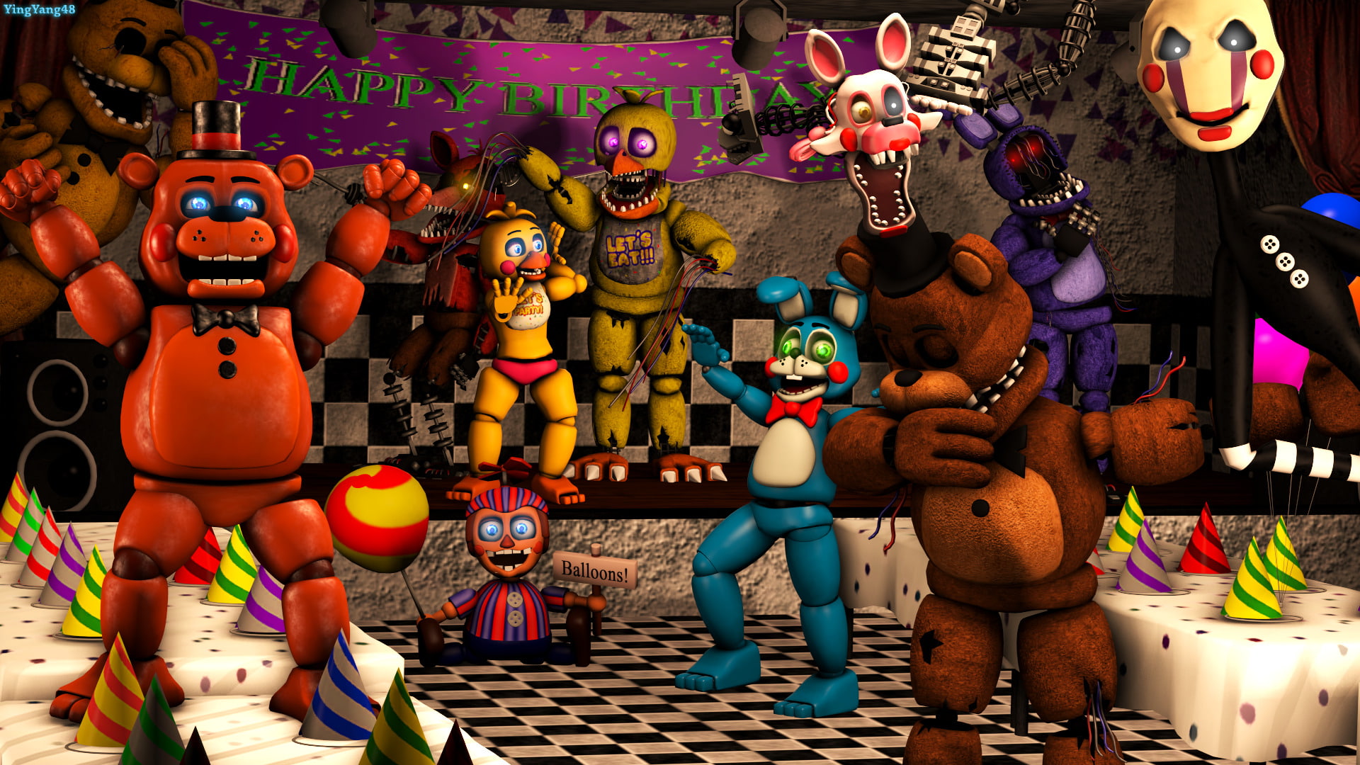 Five Nights At Freddys 2, 1080P, Five Nights at Freddys, HD Wallpaper