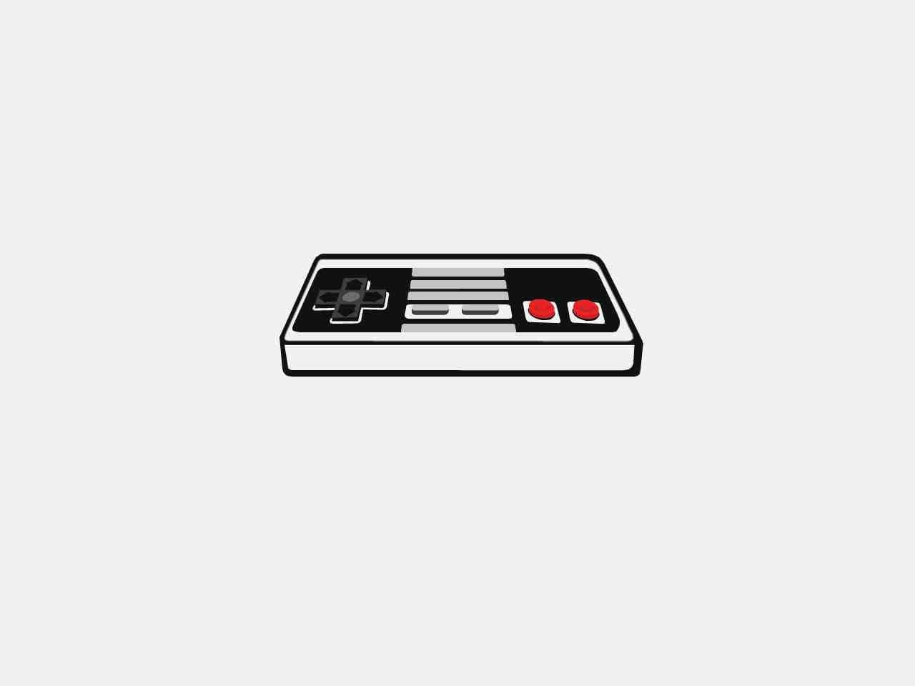 simple, retro games, simple background, 720P, controllers, Nintendo Entertainment System, Nintendo, white background, HD Wallpaper