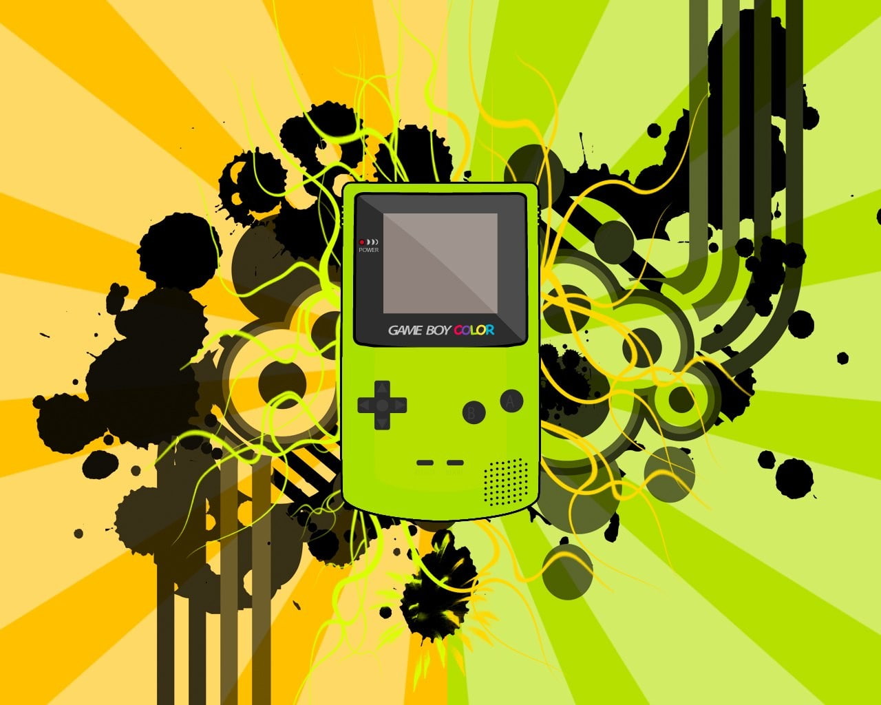 retro Games, Green, gameboy, 720P, GameBoy Color, HD Wallpaper