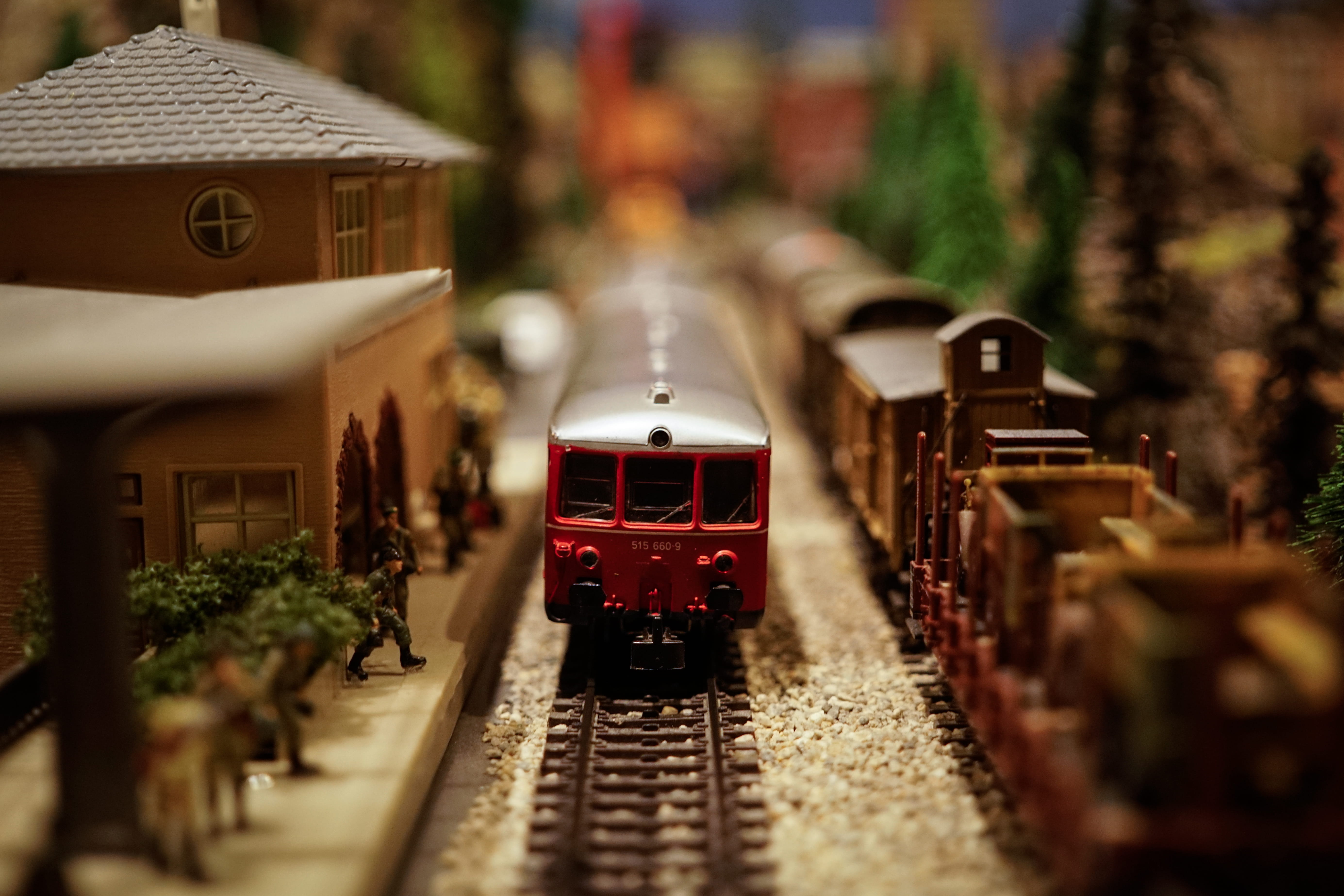 mode of transportation, travel Locations, public transportation, architecture, travel, diorama, white, train, rail transportation, railroad Station Platform, HD Wallpaper
