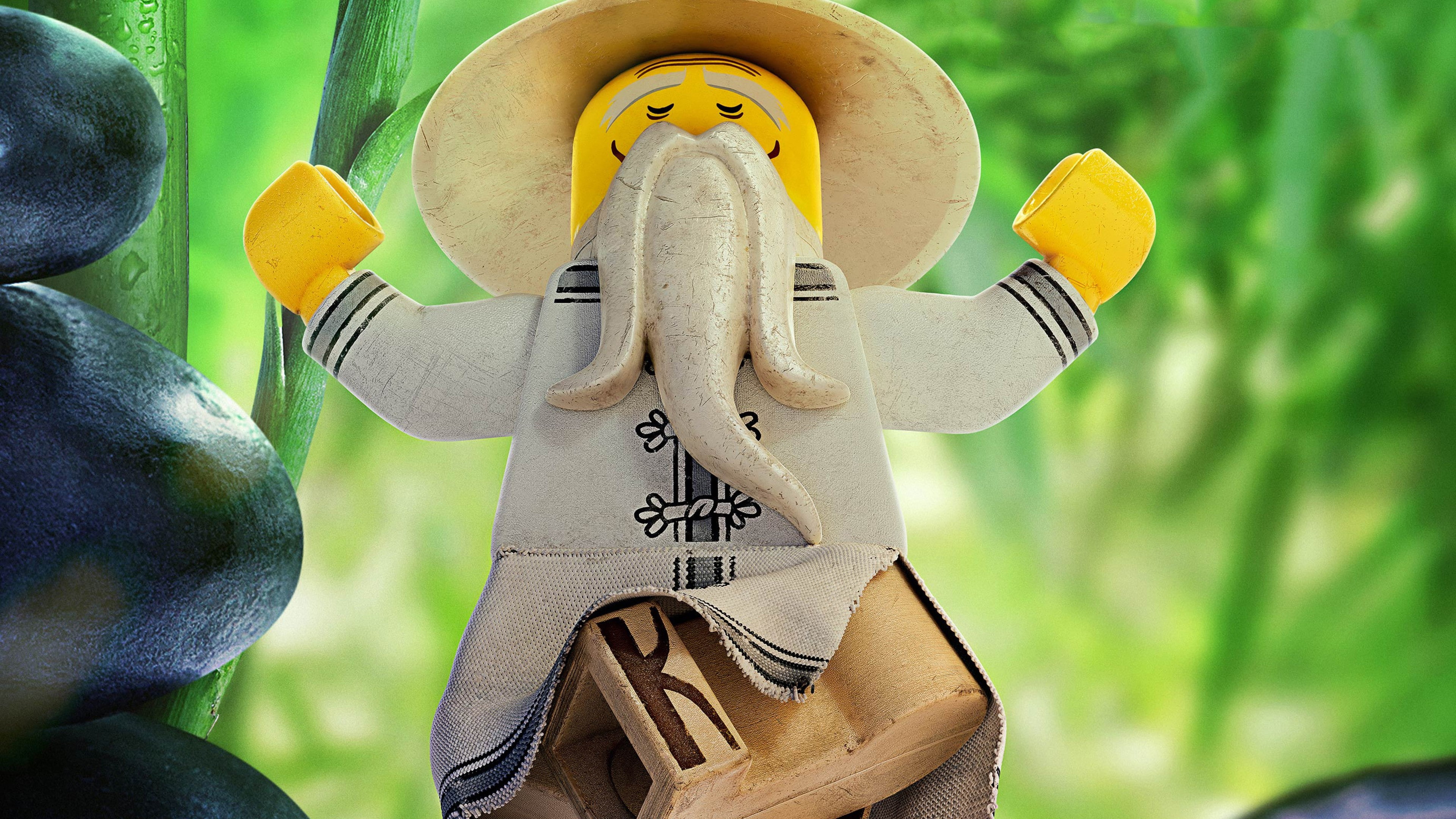 The LEGO Ninjago Movie, 4K, monk, yellow, Sensei Wu, minifigure, lego, 4k, beige, HD Wallpaper