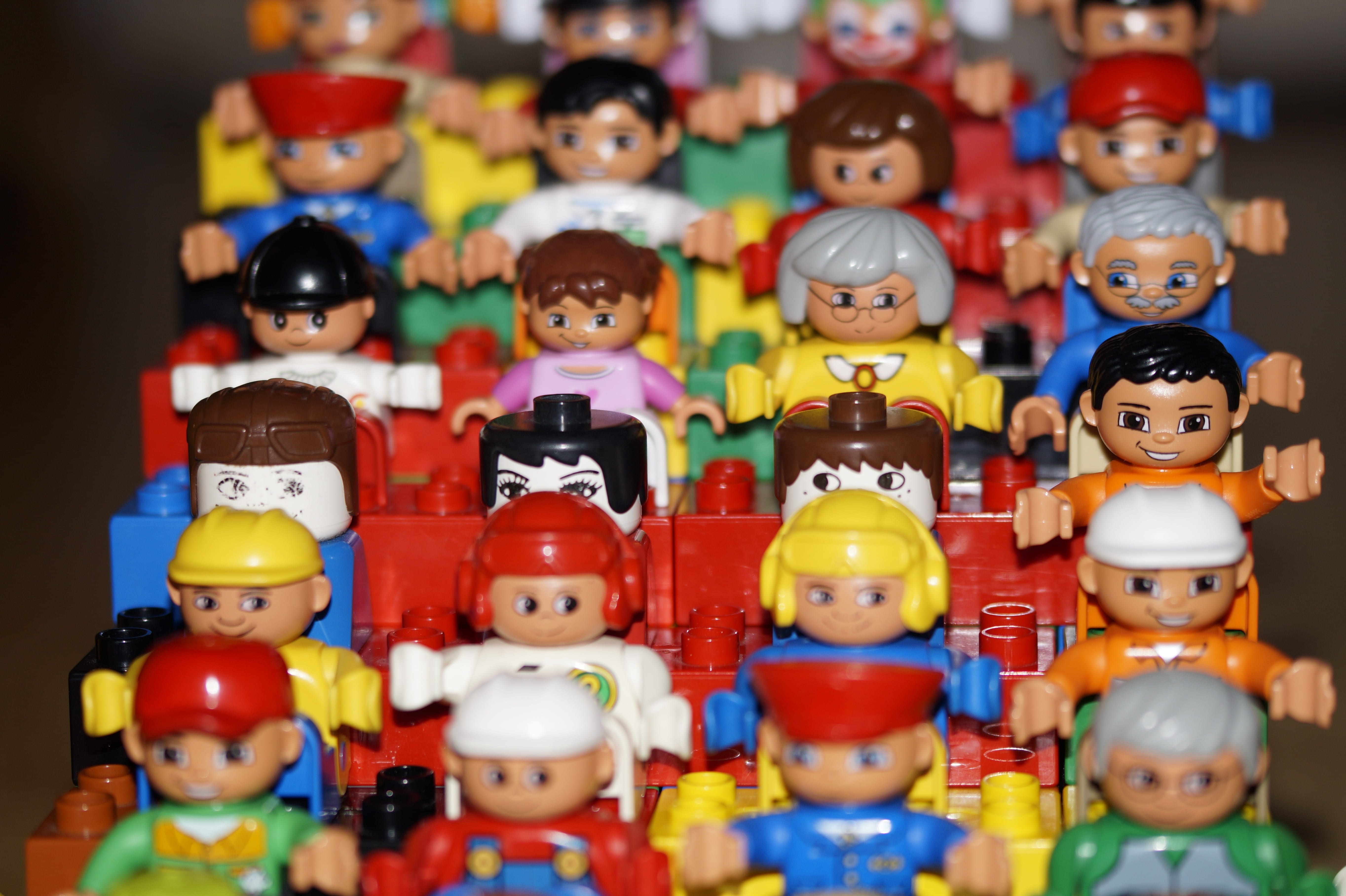 representation, sit, female likeness, doll, close-up, multi colored, craft, collection, child, children, play, viewers, built, human representation, toy, HD Wallpaper