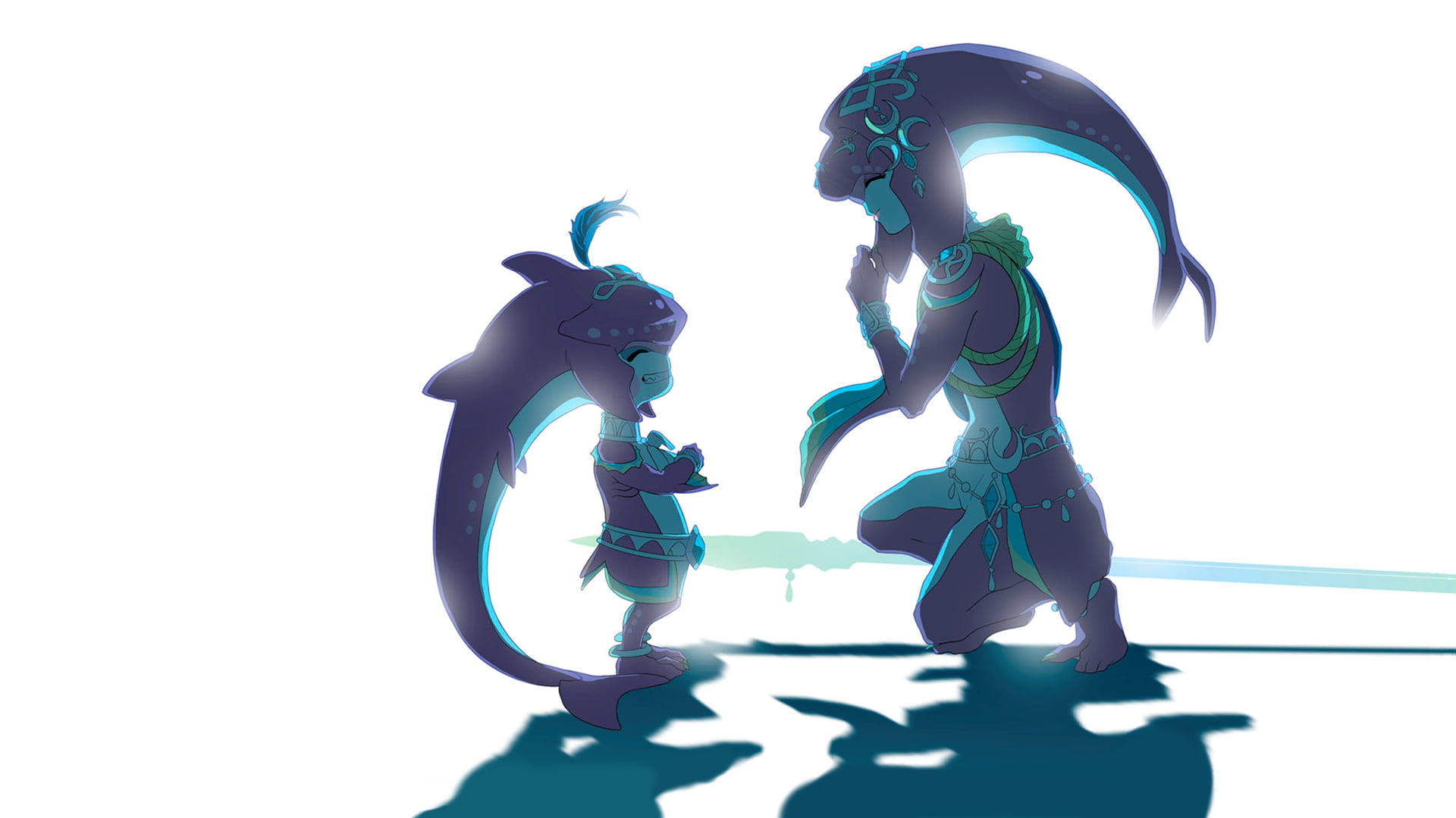 Sidon (The Legend Of Zelda), Mipha (The Legend Of Zelda), The Legend of Zelda: Breath of the Wild, 1080P, Zelda, The Legend of Zelda, HD Wallpaper