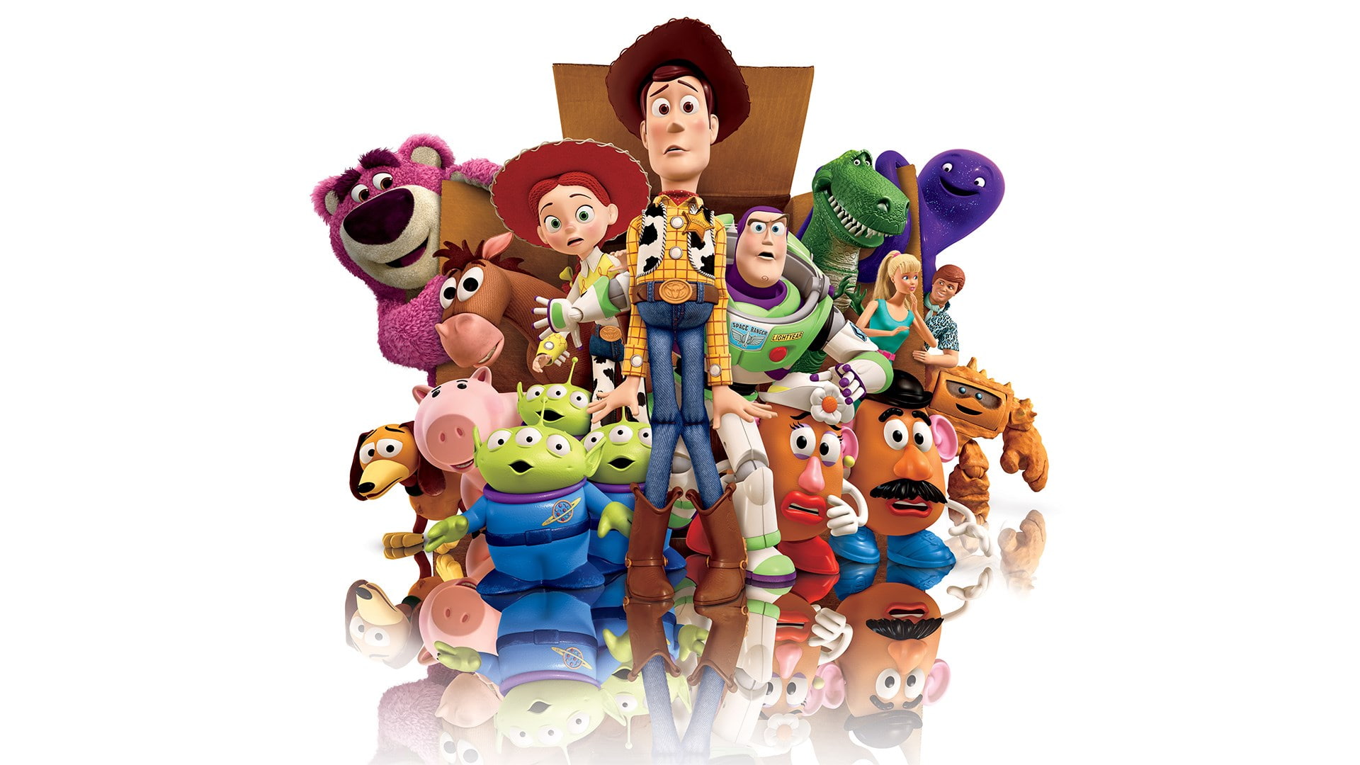 indoors, 1080P, large group of objects, fun, representation, human representation, toy, happiness, variation, doll, toy story 3, childhood, cut out, still life, HD Wallpaper