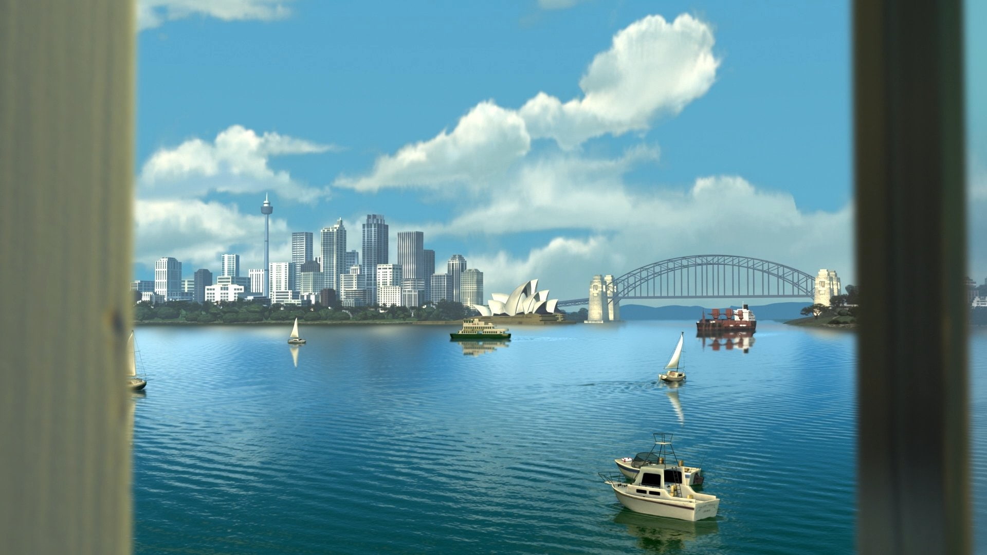 city, 1080P, underwater, adventure, finding, sea, tropical, drama, disney, comedy, boat, nemo, ocean, animation, family, fish, HD Wallpaper