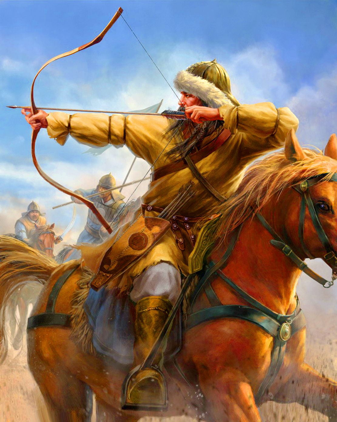 720P, archer, Mongols, Phone HD Wallpaper