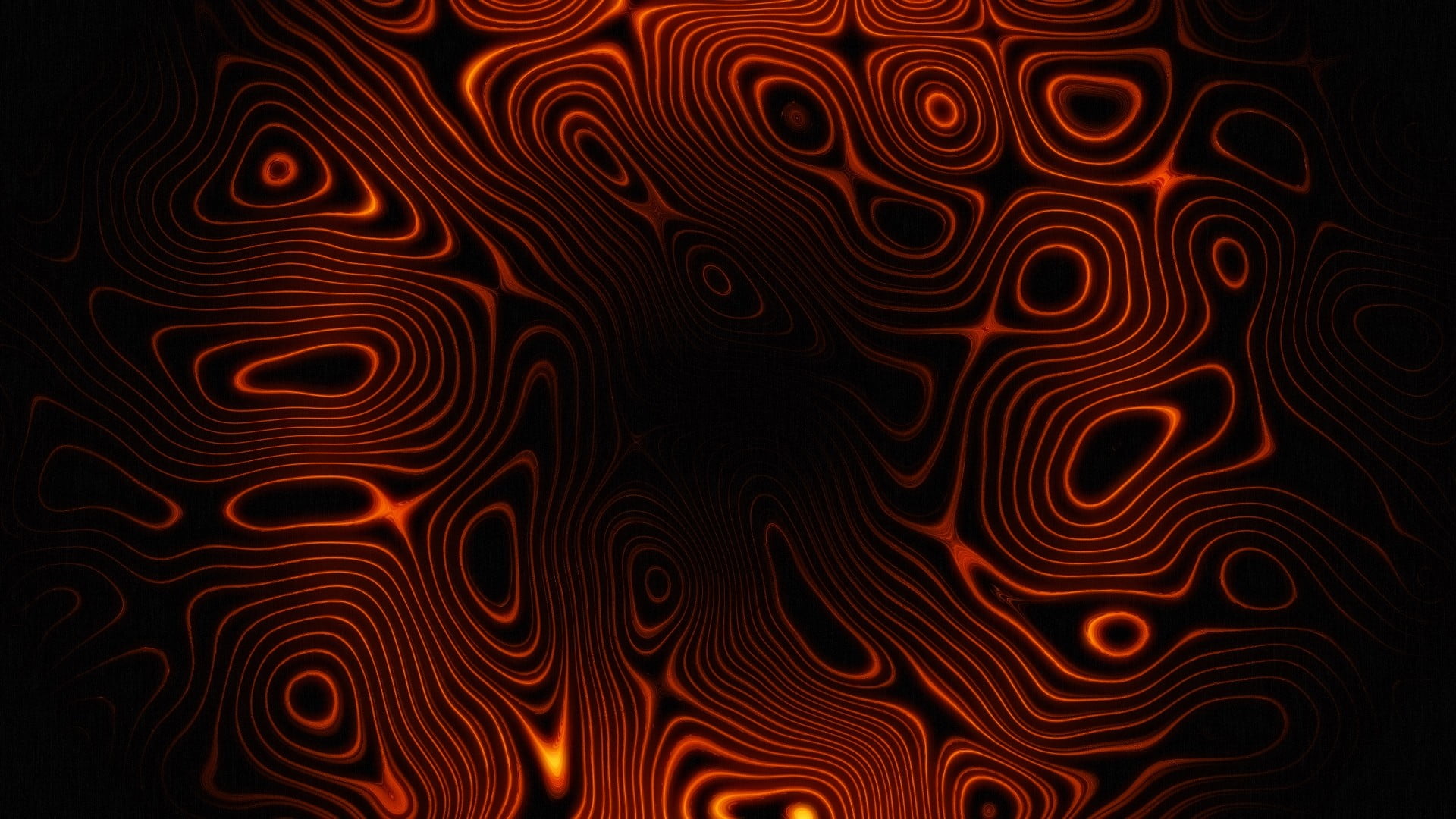 textured, orange, abstract, illuminated, full frame, dark, pattern, psychedelic, close-up, art and craft, indoors, design, circle, backgrounds, concentric, HD Wallpaper