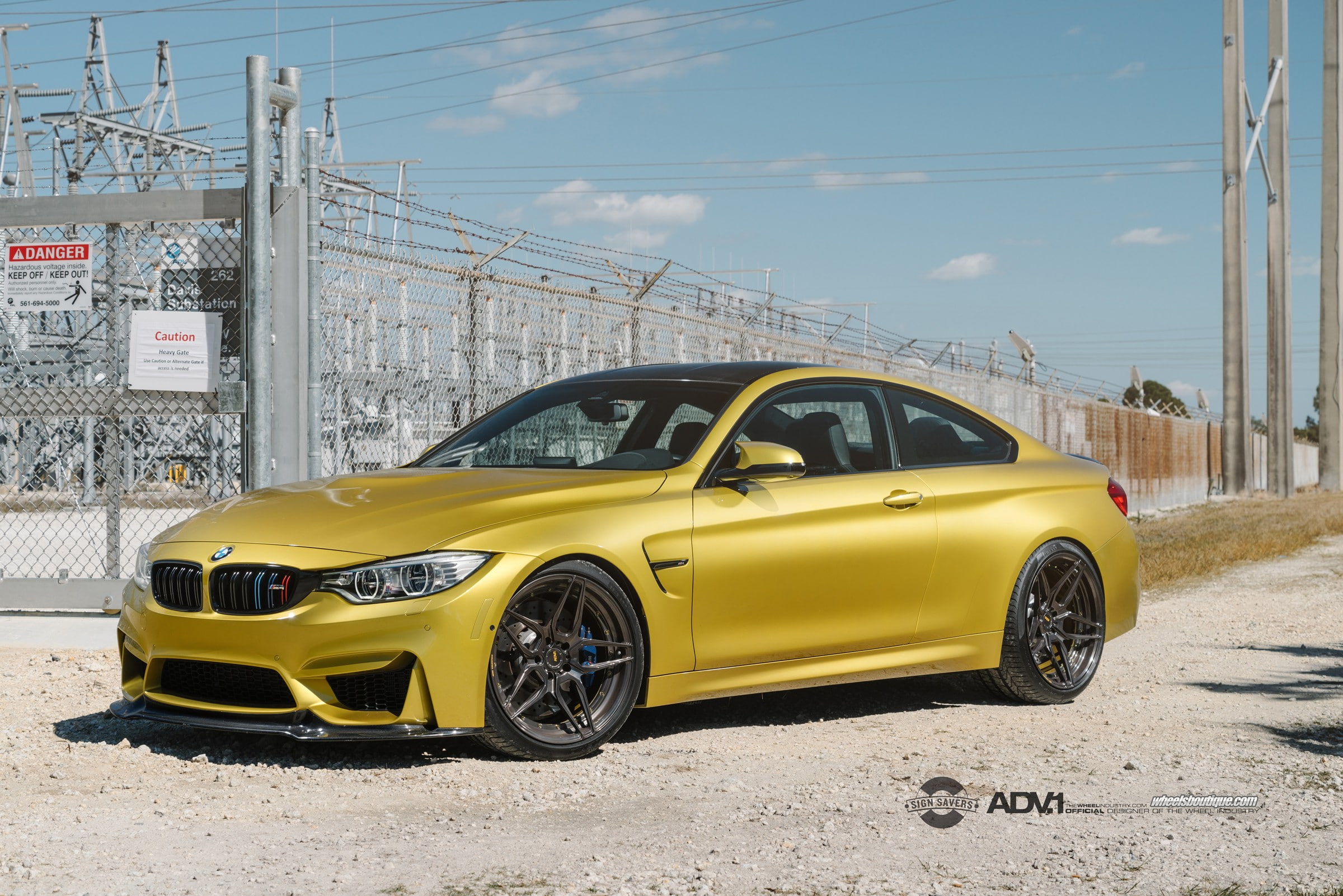 yellow, city, car, electricity, day, no people, M4, architecture, built structure, taxi, land vehicle, ADV.1 Wheels, BMW M4, ADV.1, nature, vintage car, HD Wallpaper