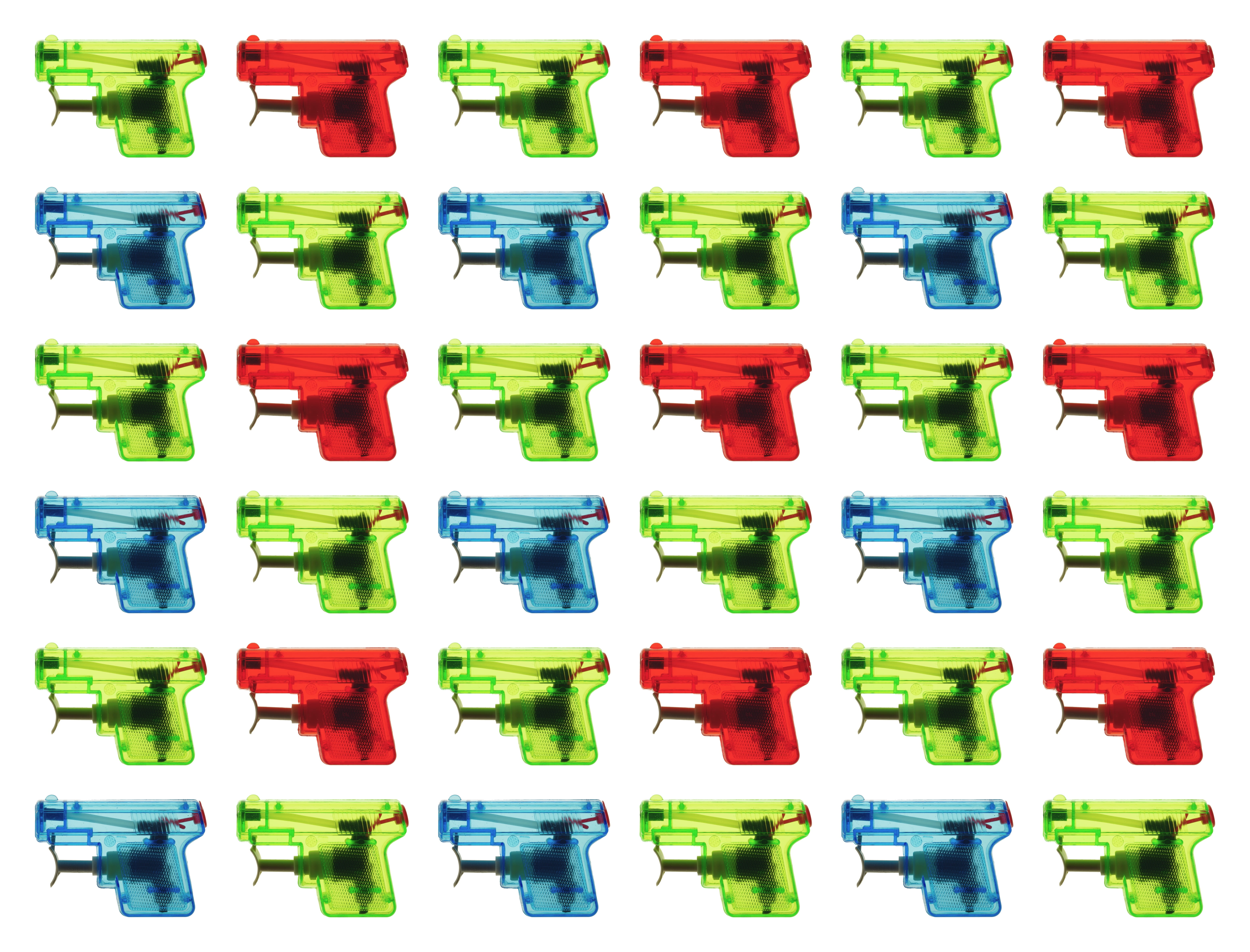 close-up, in a row, green color, guns, large group of objects, studio shot, plastic, white background, group of objects, cut out, toys, order, backgrounds, HD Wallpaper