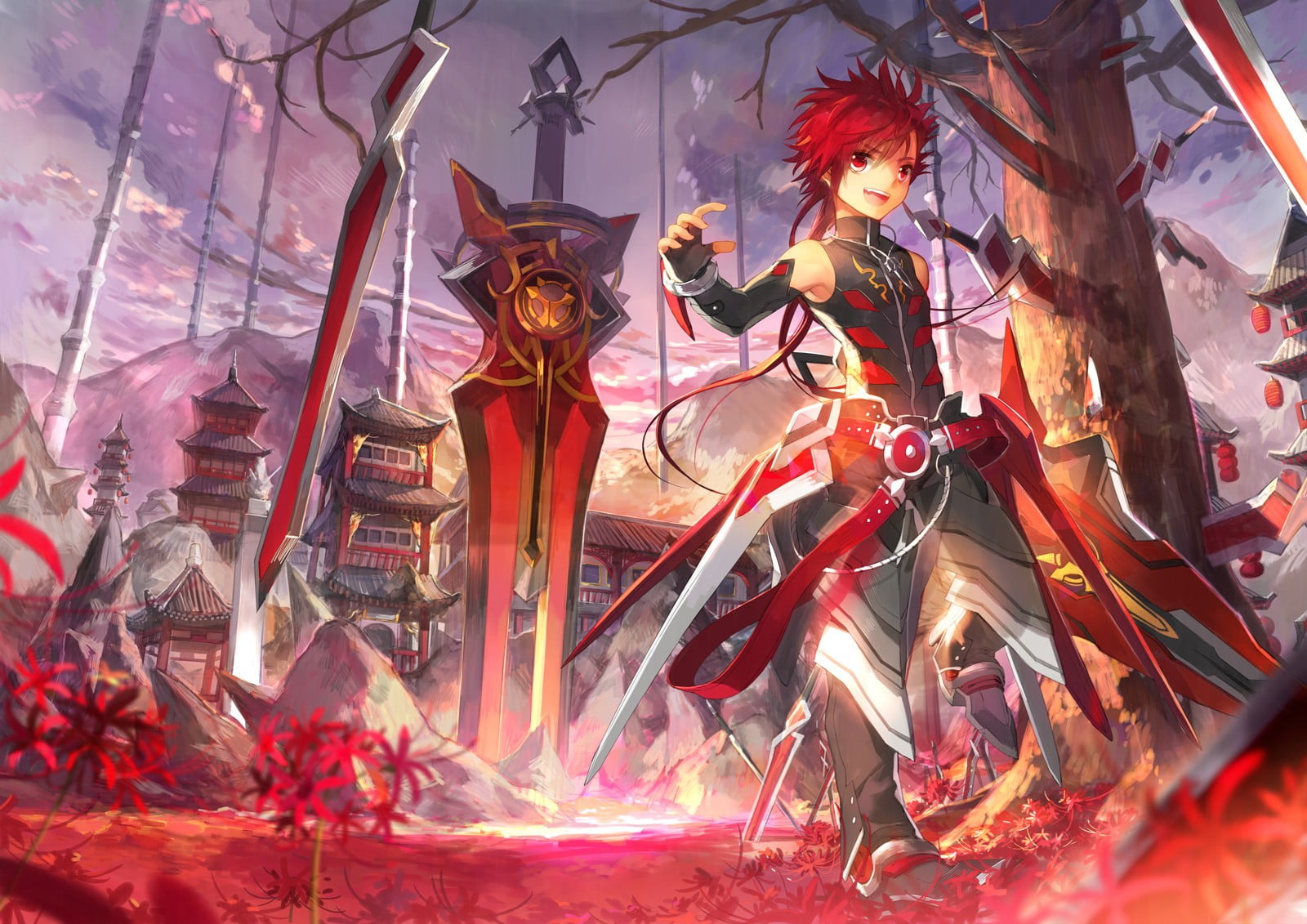 720P, creativity, anime, representation, no people, haired, red, redhead, character, music, multi colored, human representation, spirituality, sculpture, HD Wallpaper