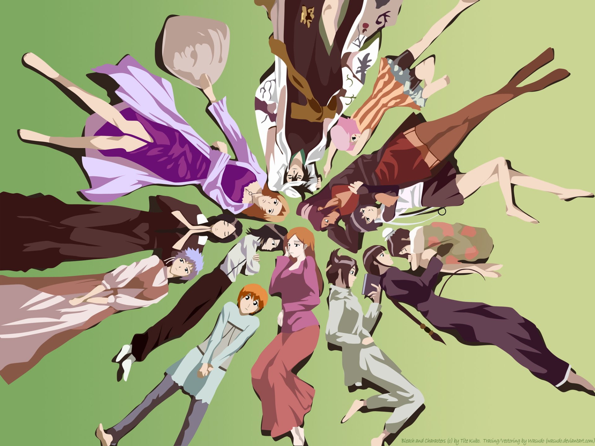 Orihime Inoue, Nemu Kurotsuchi, Nanao Ise, 1080P, Kiyone Kotetsu, Isane Kotetsu, Soifon (Bleach), Yoruichi Shihôin, Rangiku Matsumoto, Rukia Kuchiki, Yachiru Kusajishi, HD Wallpaper
