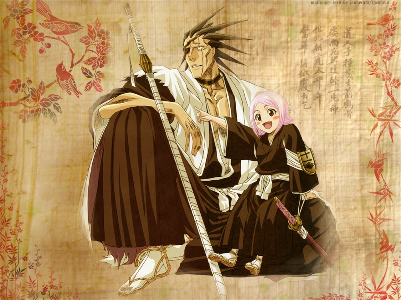 720P, Yachiru Kusajishi, Bleach, Kenpachi Zaraki, HD Wallpaper
