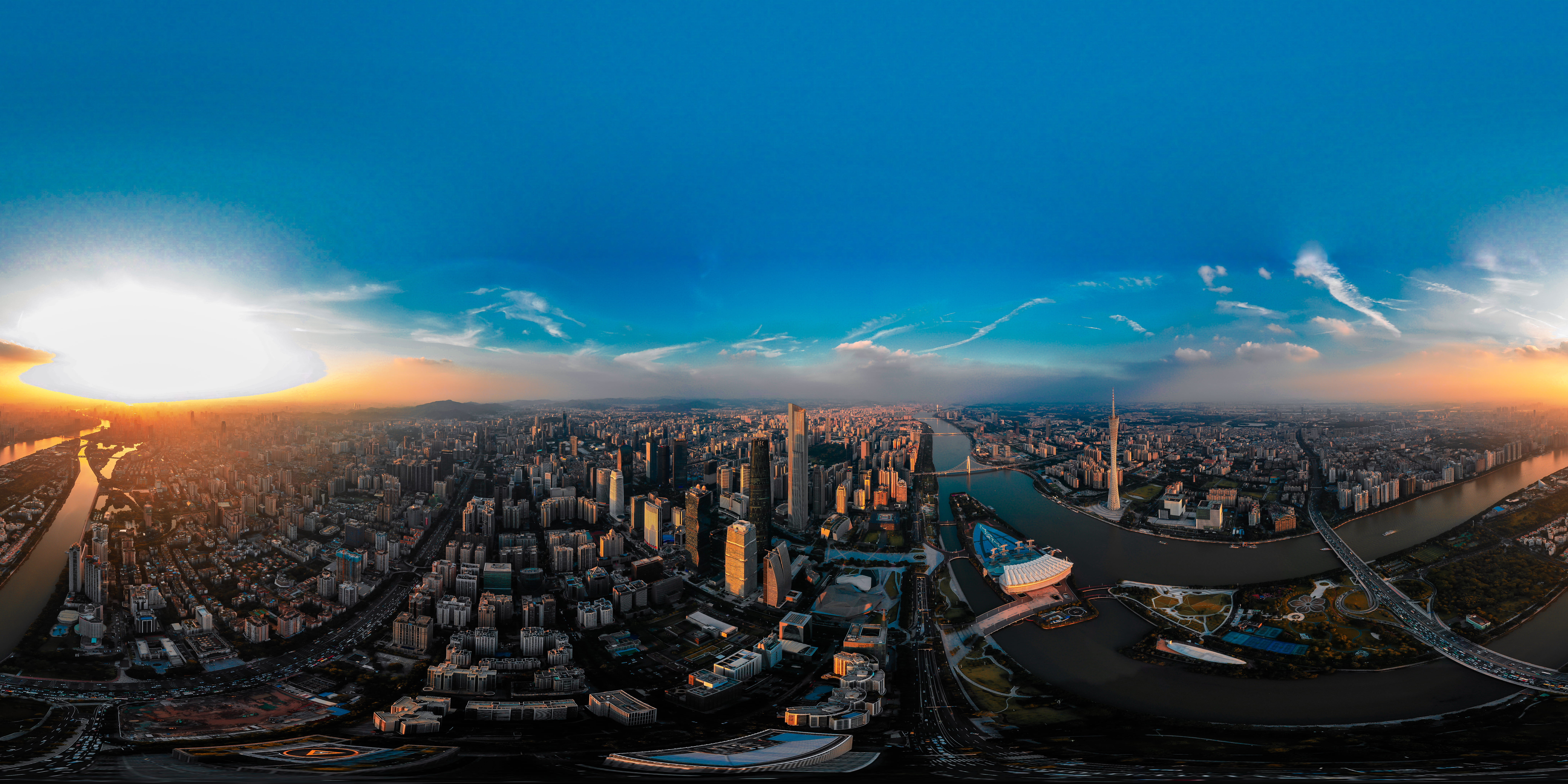 business, modern, office building exterior, economy, architecture, cityscape, building, skyscraper, boat, china, town, no people, panoramic, road, transportation, HD Wallpaper