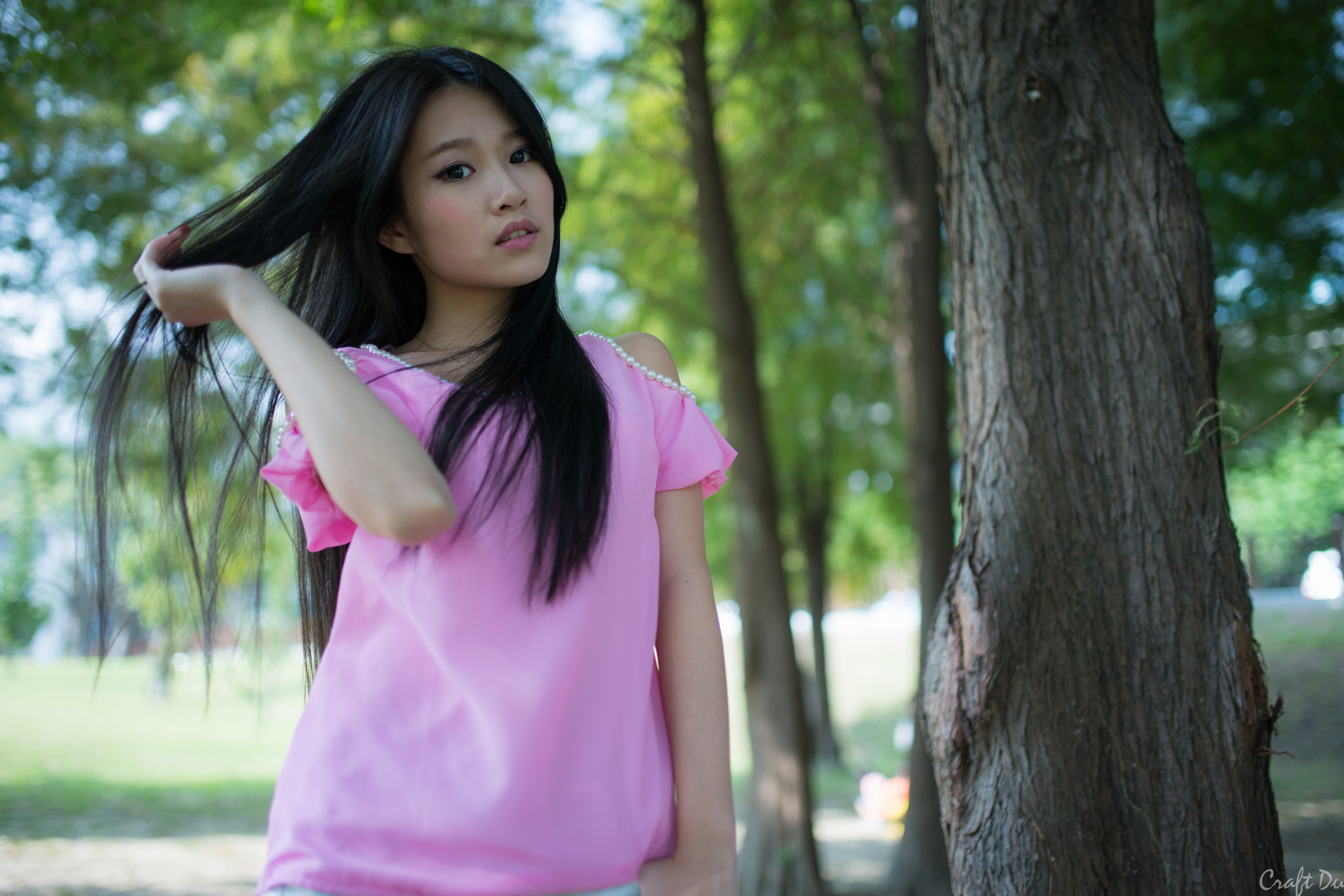 Lu Xin Yu, women, Asian, portrait, 5K, HD Wallpaper