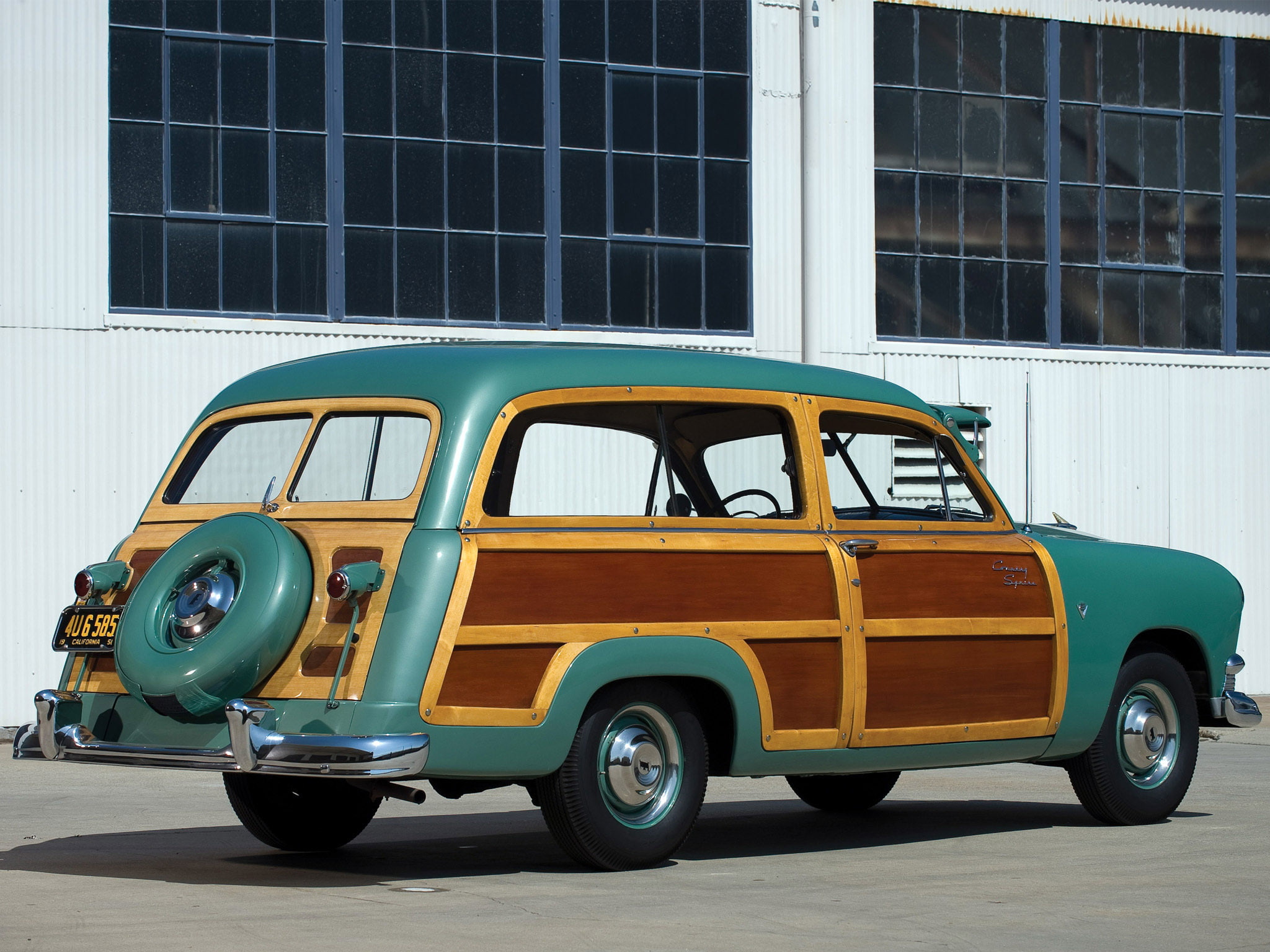 retro, squire, stationwagon, ford, country, 1951, 1080P, HD Wallpaper