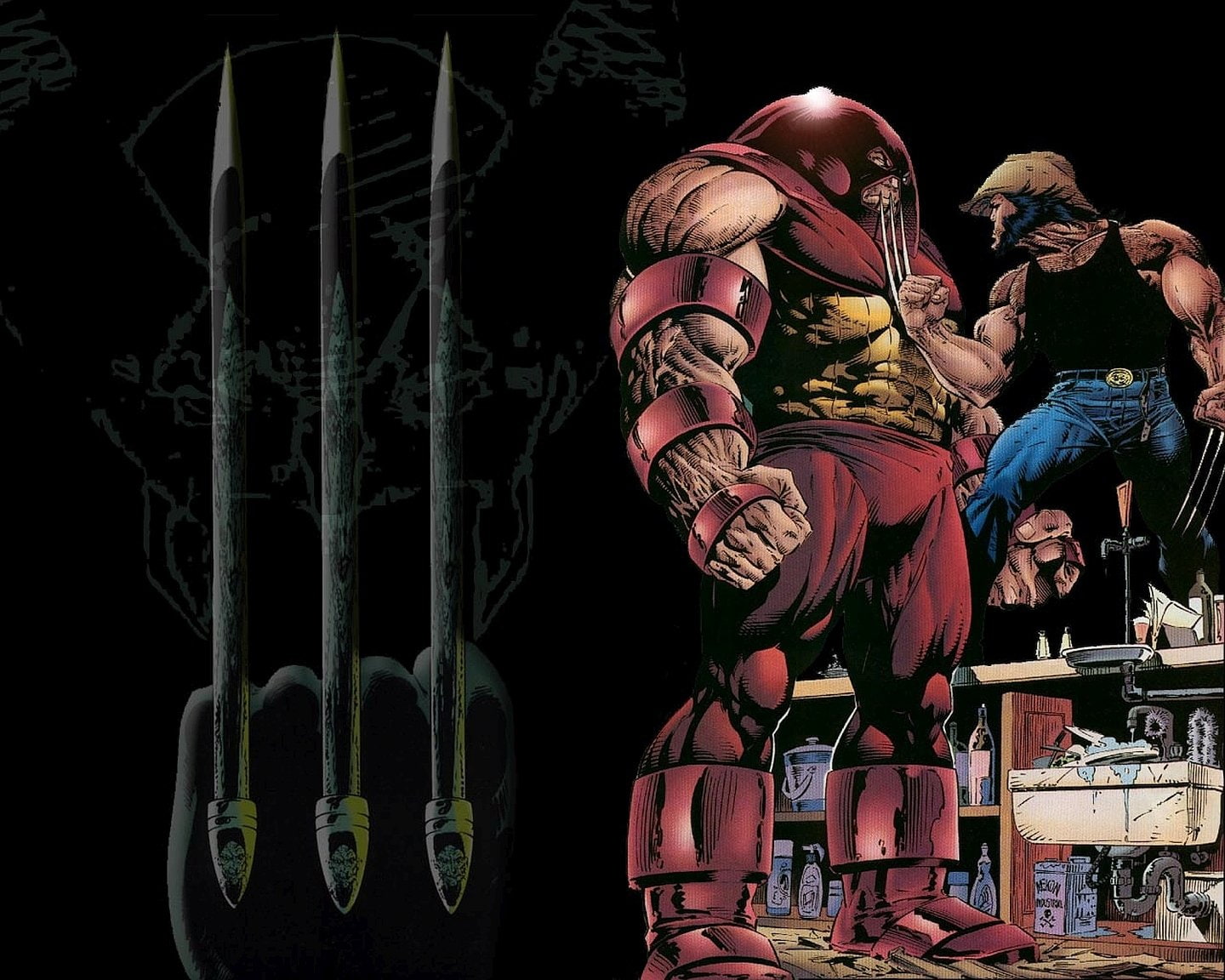 X-Men, Marvel Comics, 720P, Juggernaut (Marvel Comics), Wolverine, HD Wallpaper