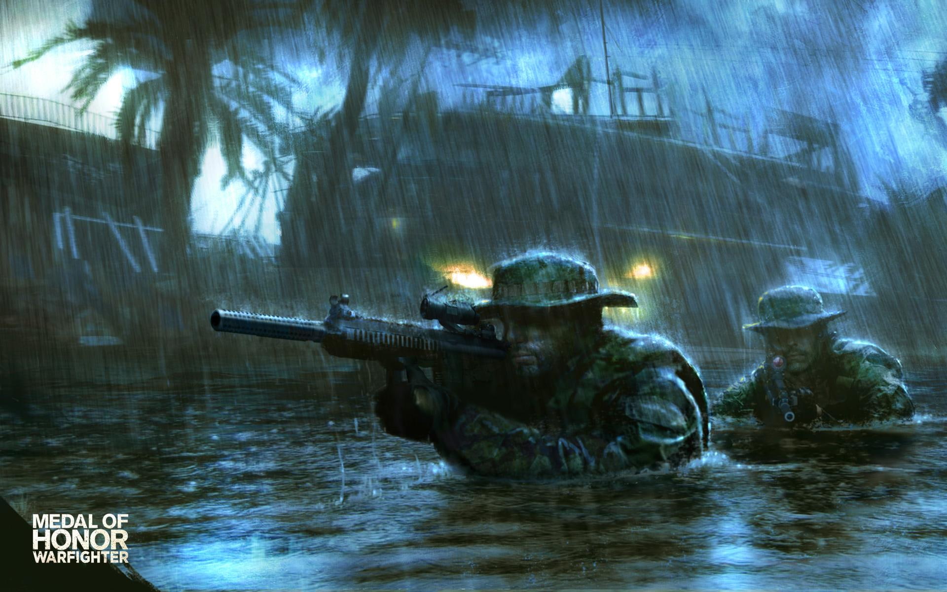 games, 1080P, medal of honor warfighter, video games, army, guns, warfighter, medal, honor, HD Wallpaper