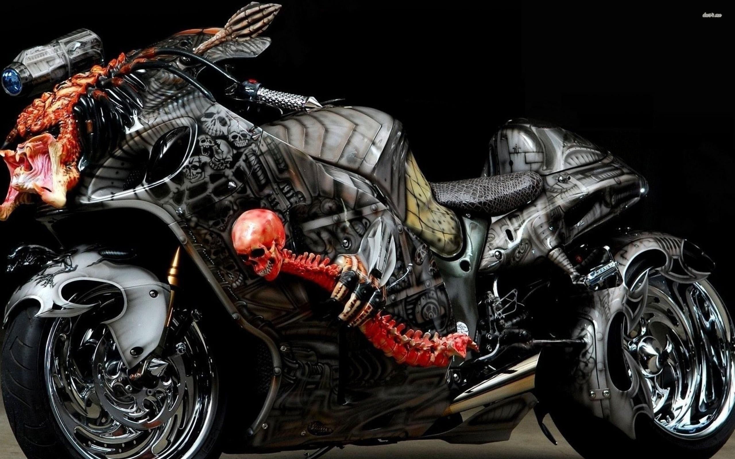 motorbike, motorcycle, tuning, suzuki, bike, 2K, hayabusa, custom, HD Wallpaper