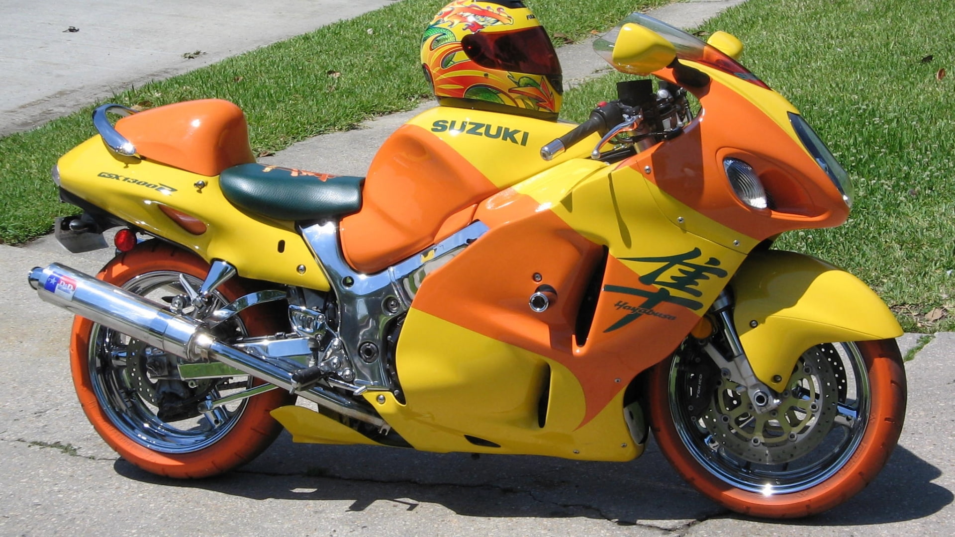 motorbike, custom, motorcycle, 1080P, bike, hayabusa, suzuki, tuning, HD Wallpaper