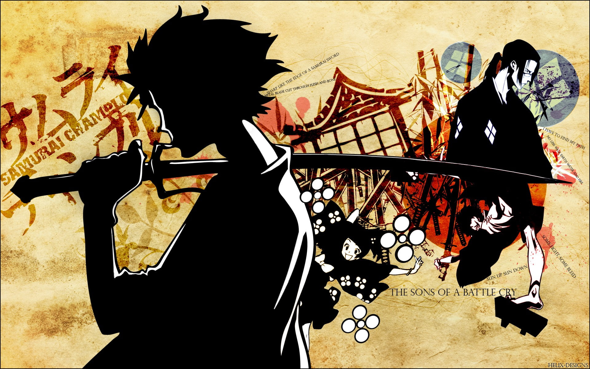 Samurai Champloo, 1080P, anime, Mugen, Jin, HD Wallpaper