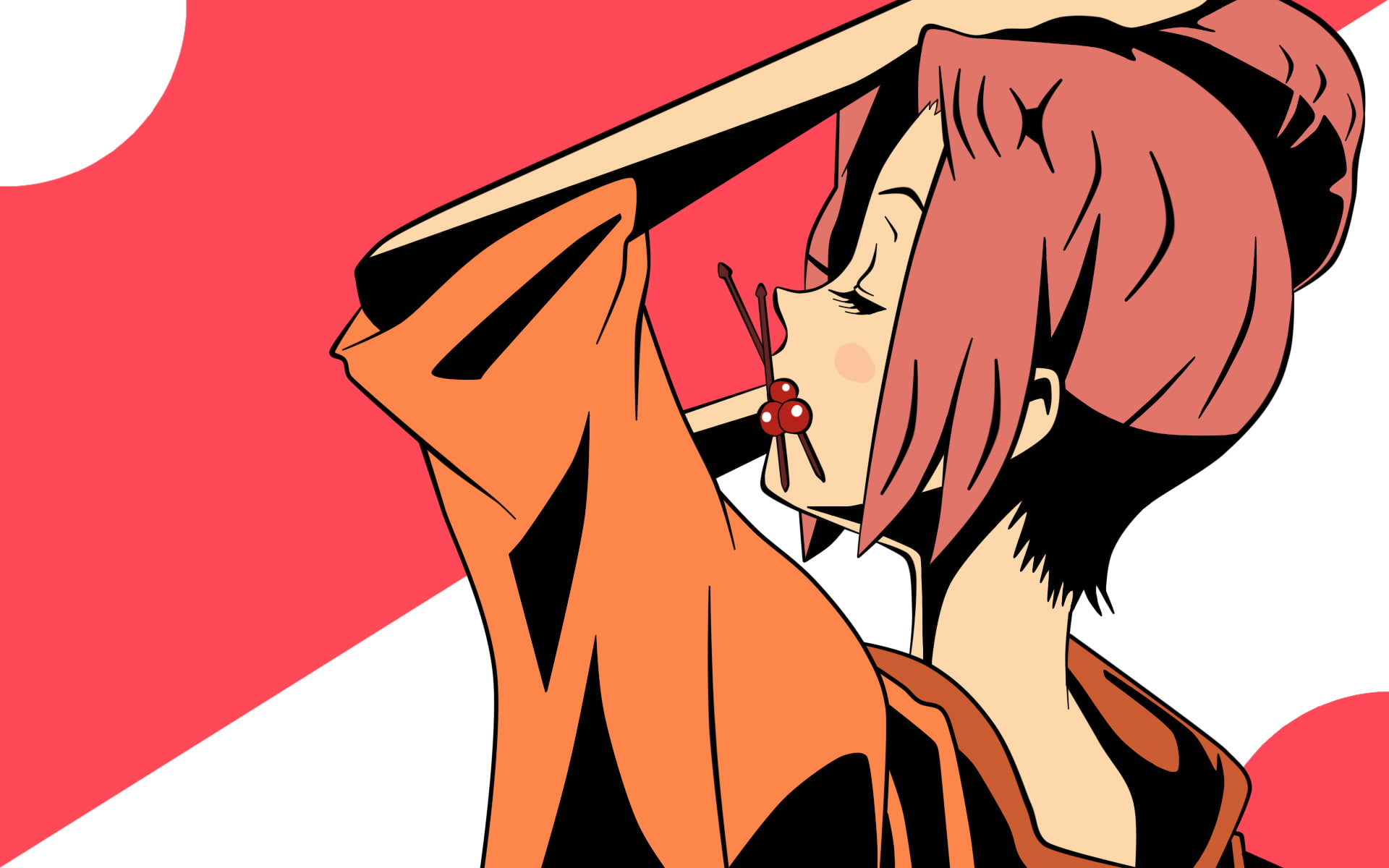 emo, samurai, dark, fuu, piercing, 1080P, kasumi, girl, girls, mood, champloo, HD Wallpaper