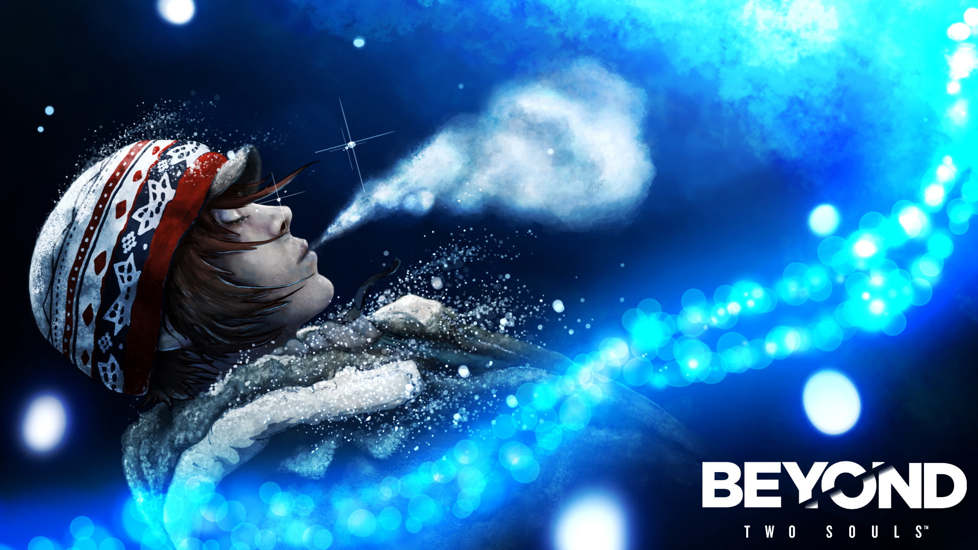snow, beyond, 1080P, souls, bokeh, winter, two, video games, hd, HD Wallpaper