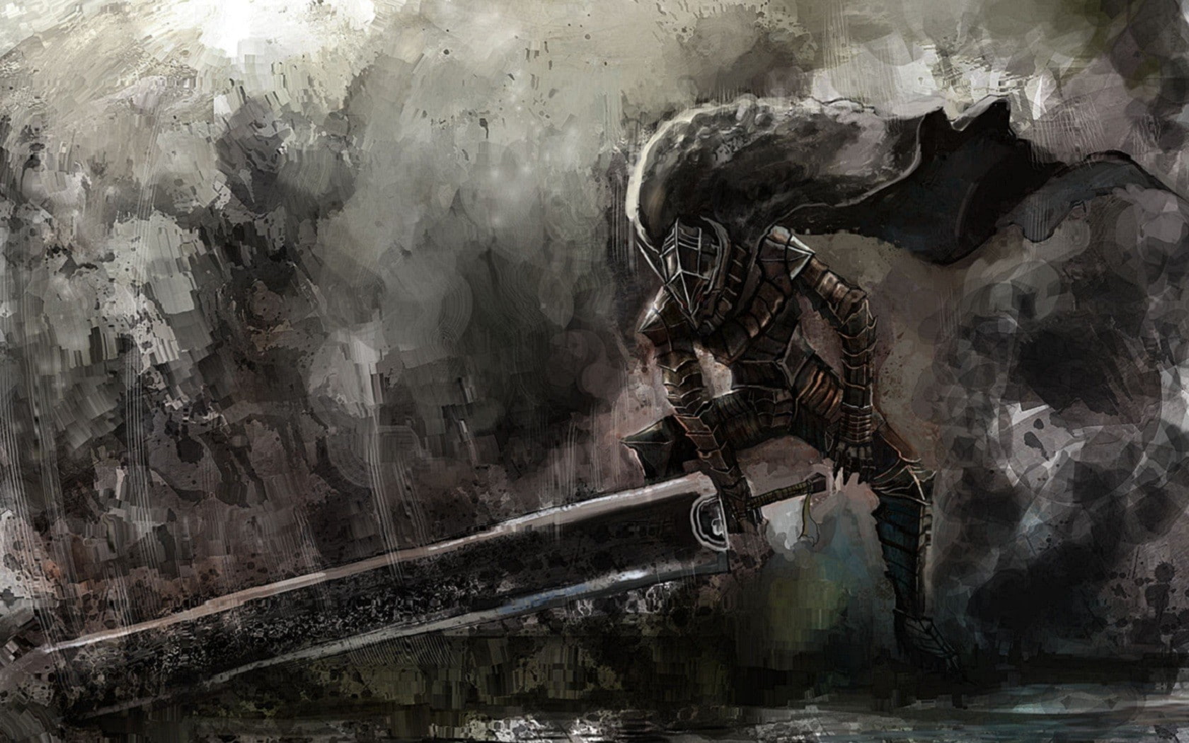 Kentaro Miura, 720P, Berserk, artwork, Guts, HD Wallpaper