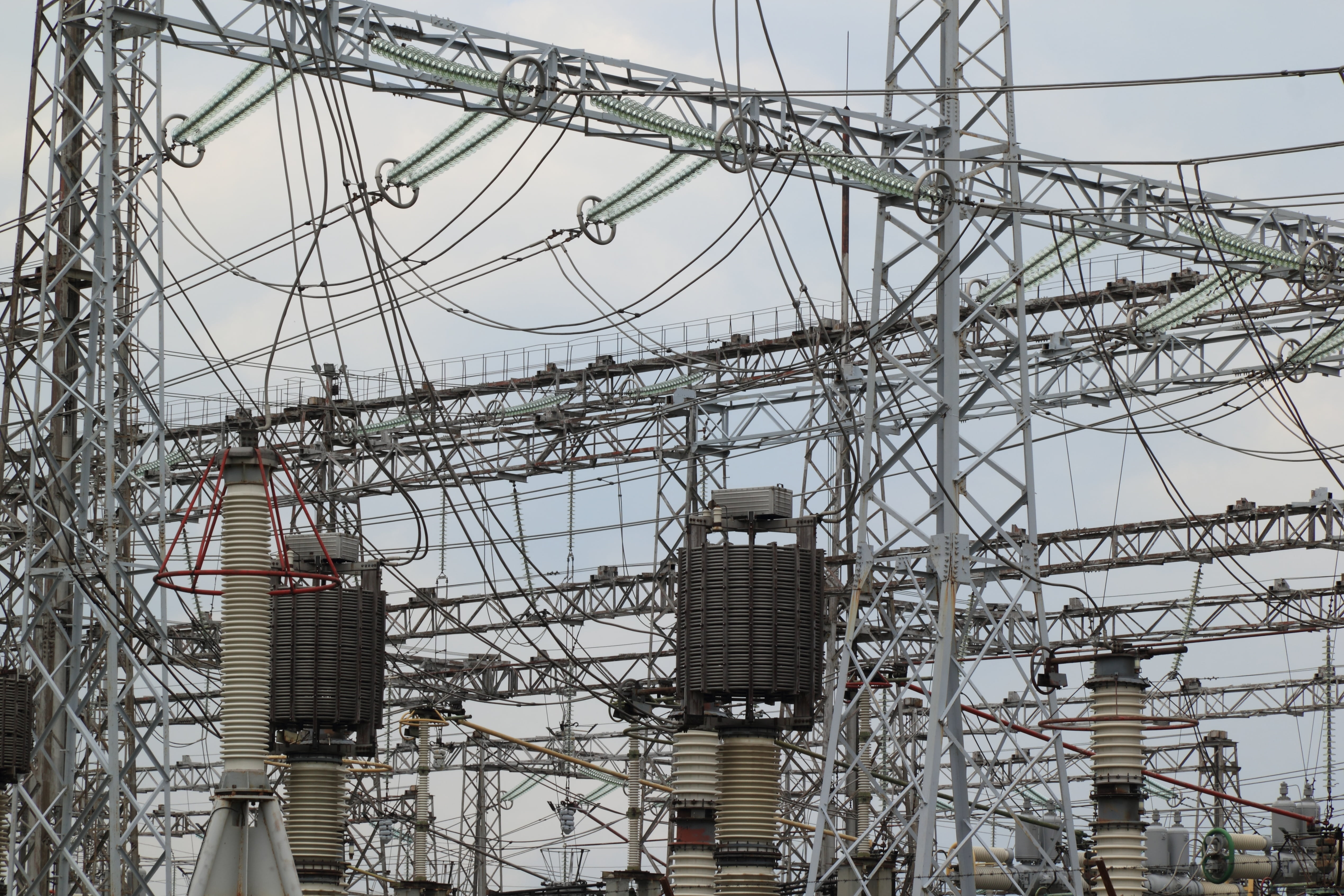 electric, complexity, no people, power line, nuclear, day, electricity, sky, high, station, technology, arts culture and entertainment, amusement park ride, HD Wallpaper