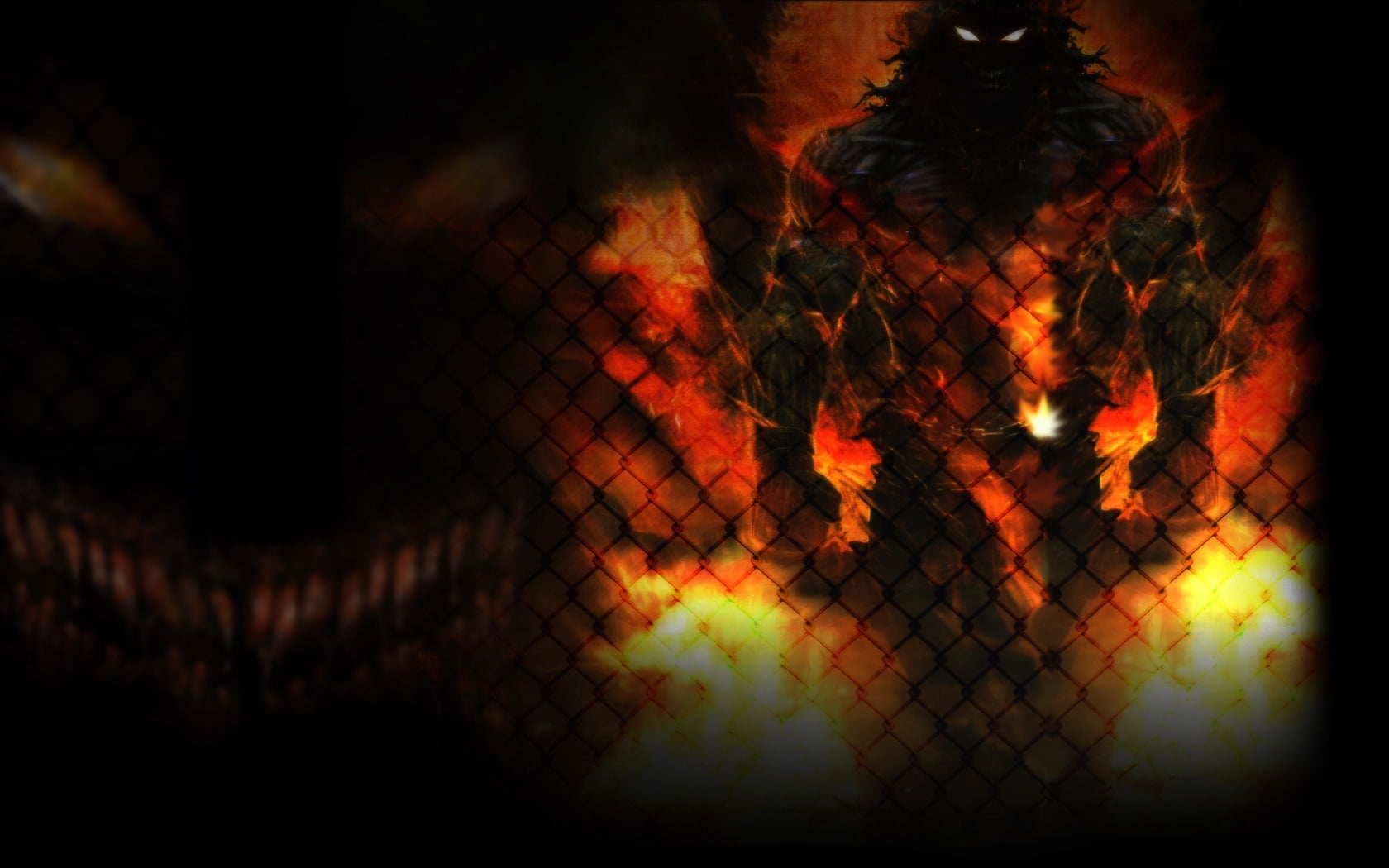 fireplace, orange Color, glowing, flame, close-up, heat - Temperature, fire, campfire, fire - Natural Phenomenon, animal wildlife, outdoors, warning sign, HD Wallpaper