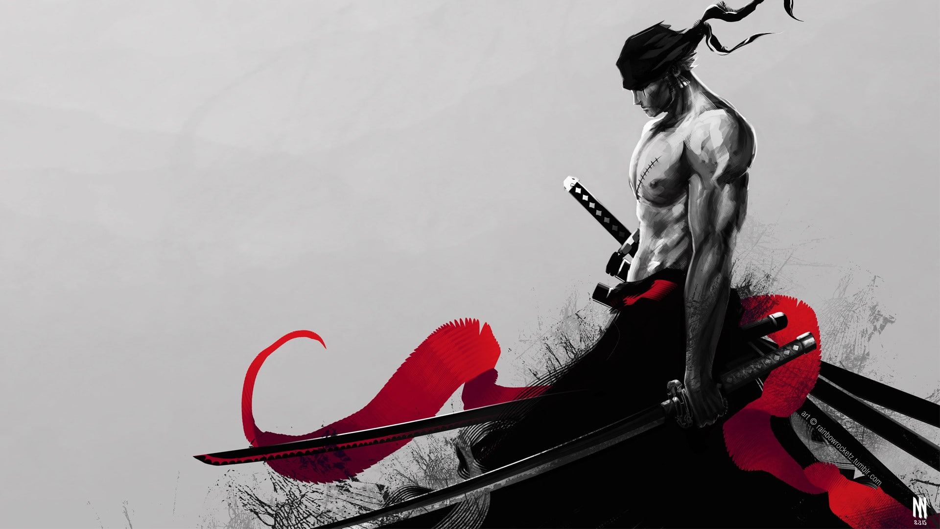 One Piece, Zorro, 1080P, HD Wallpaper