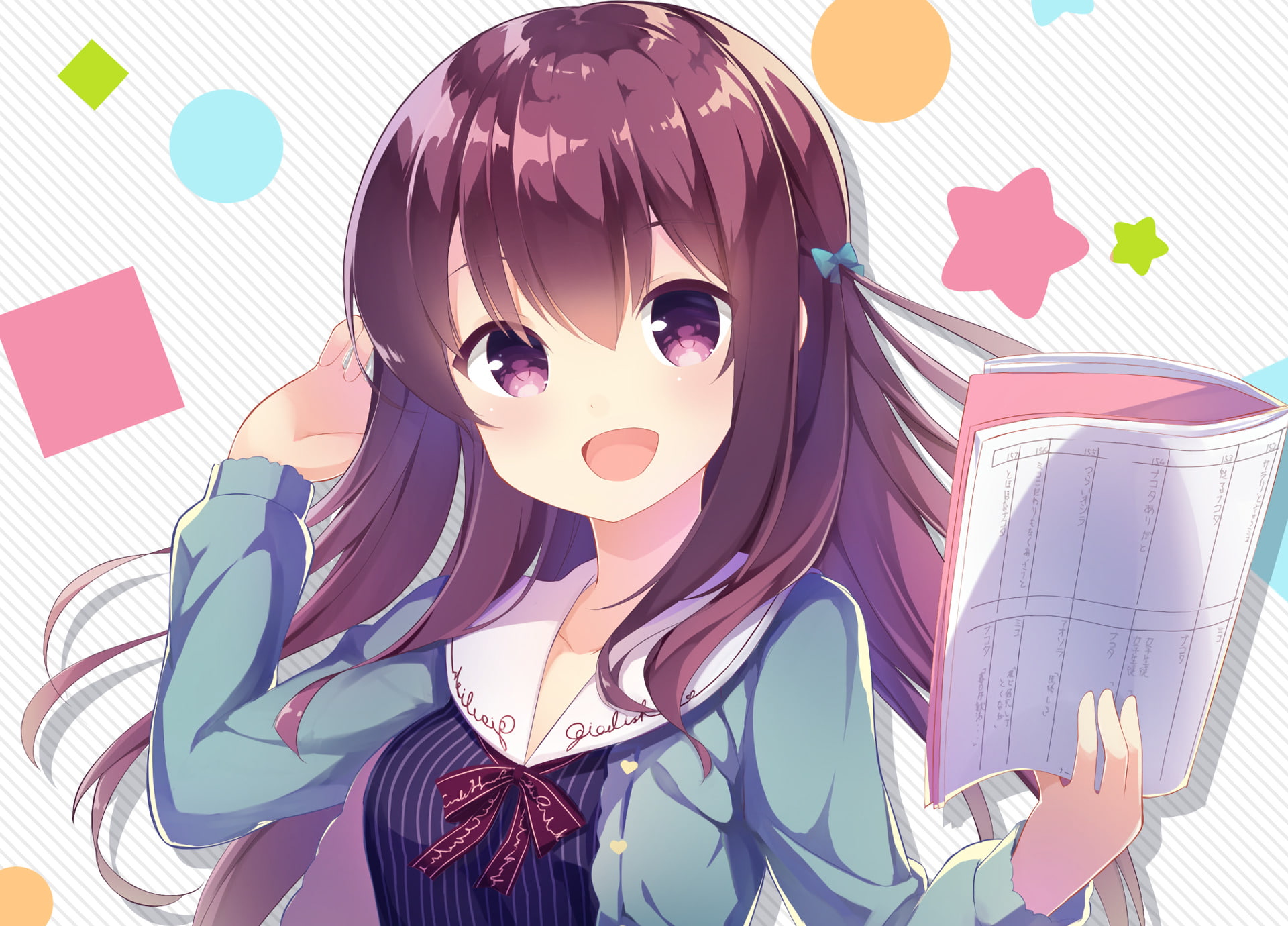Anime, 1080P, Chitose Karasuma, Girlish Number, HD Wallpaper