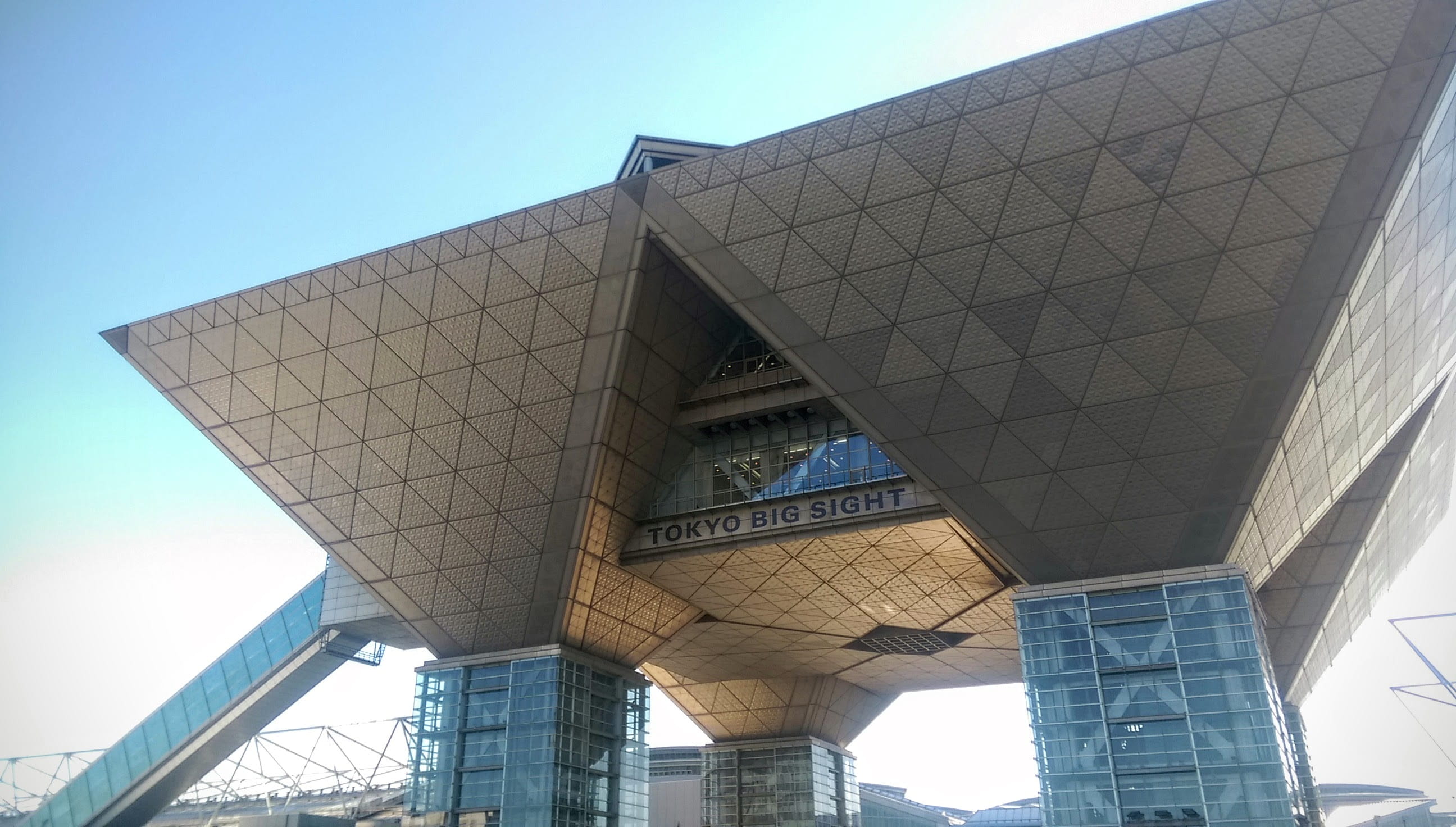 Space, no people, Tokyo Big Sight, tokyo big sight japan, sight, built Structure, exhibit space, building Exterior, city, tower, skyscraper, ariake, sky, HD Wallpaper