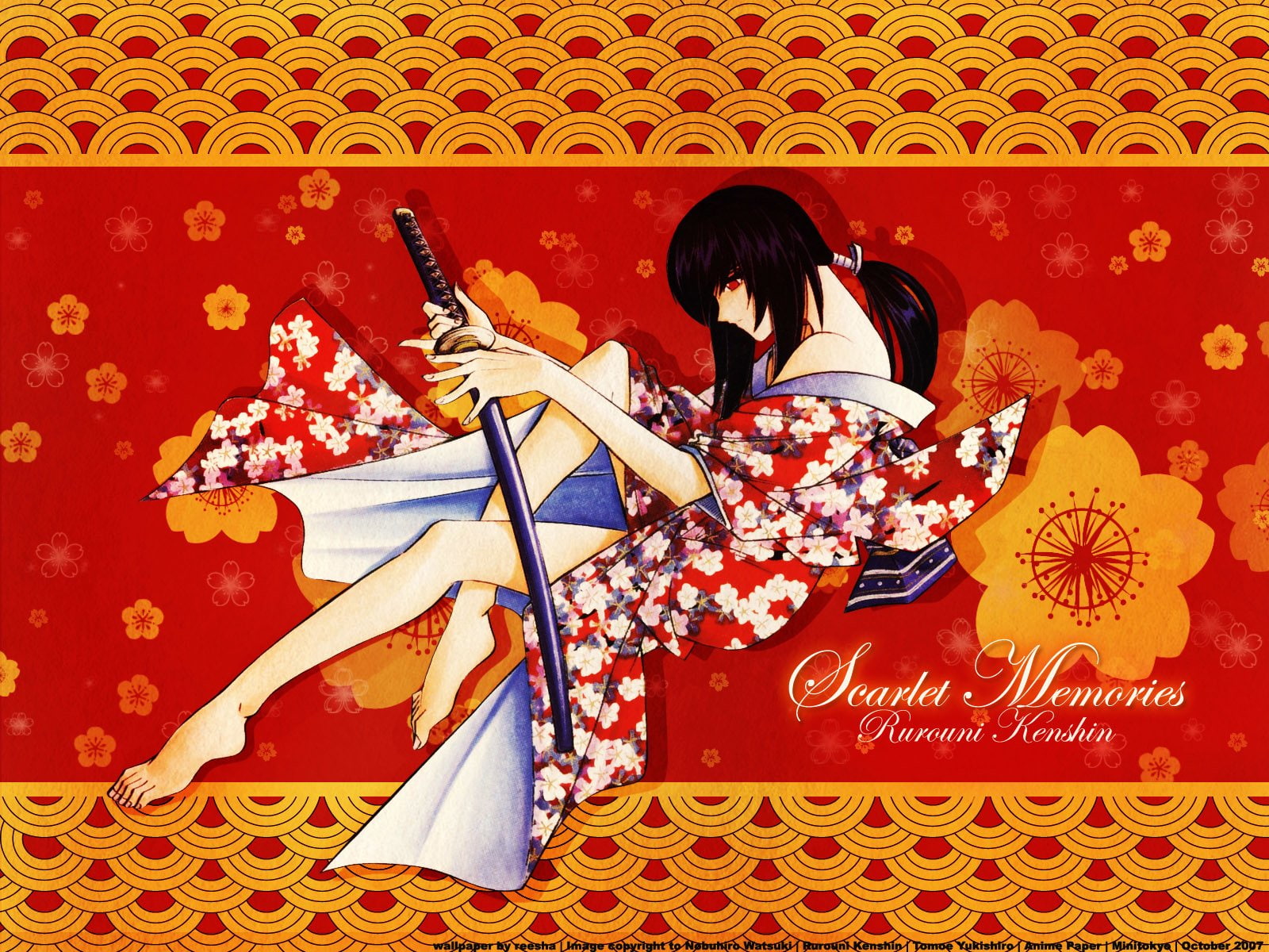 Rurouni Kenshin, Yukishiro Tomoe, 720P, Anime, HD Wallpaper